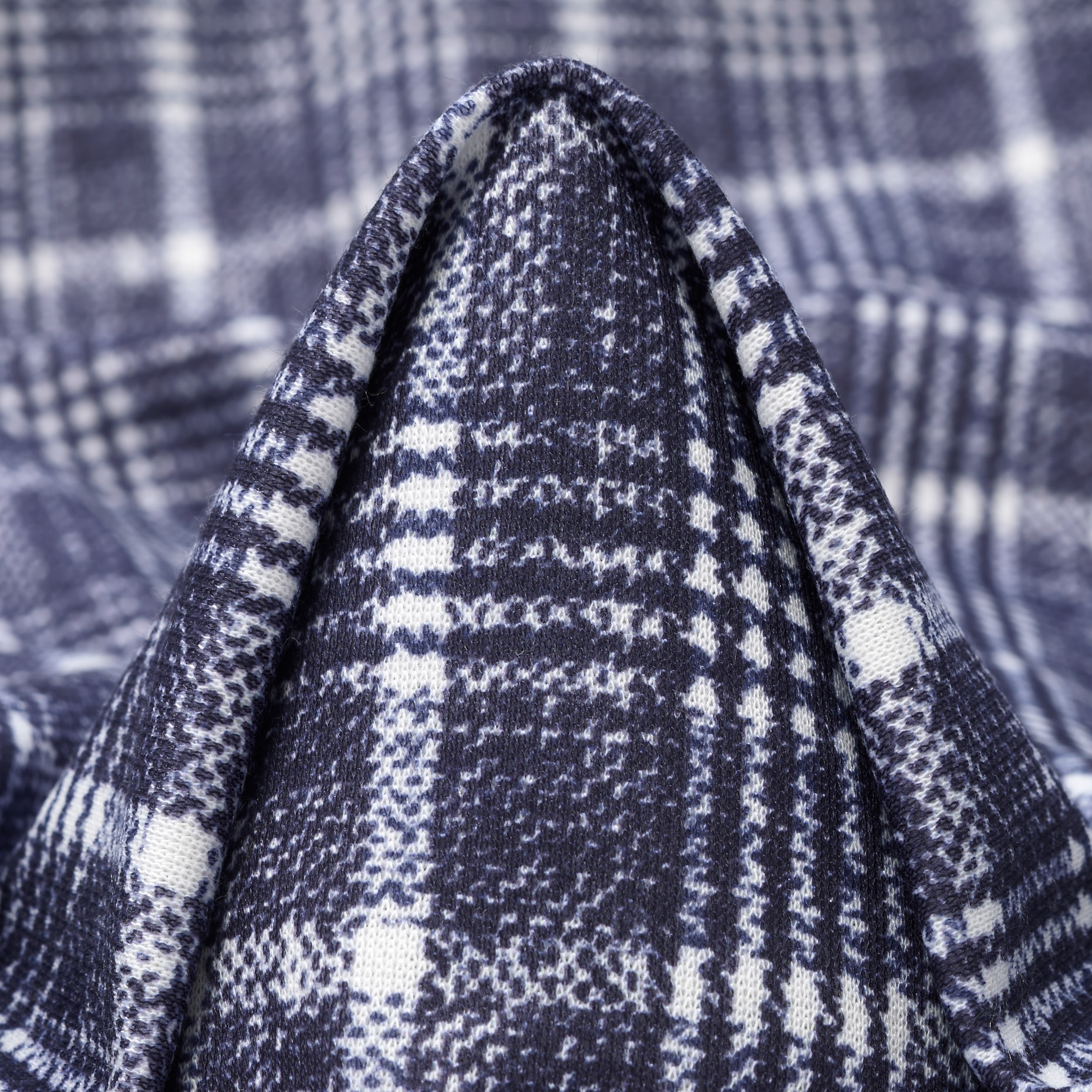 Jersey, Misto Cotone, Stampato, Blue Indigo&Lucent White (F000045054)