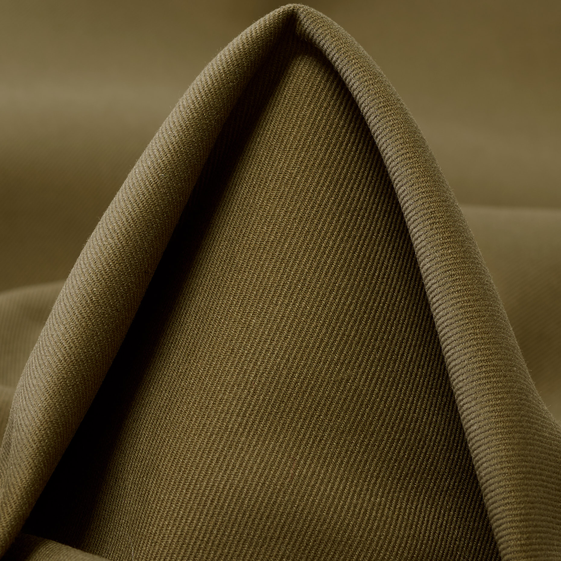 DOUBLE, TWILL, COTTON, COVERT GREEN (F000037783)