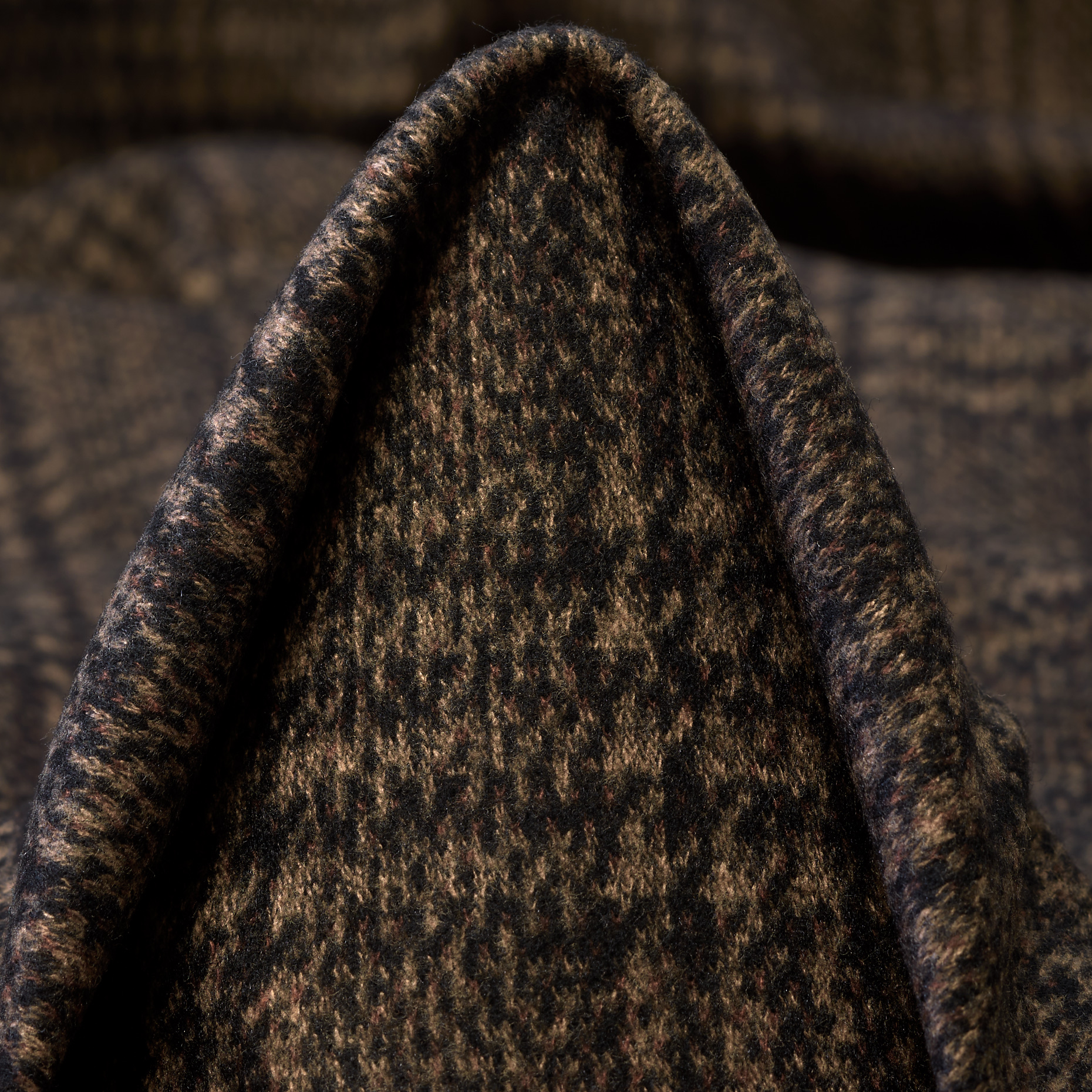 Jersey, Viscosa, Quadro, Greige&Coffee Bean