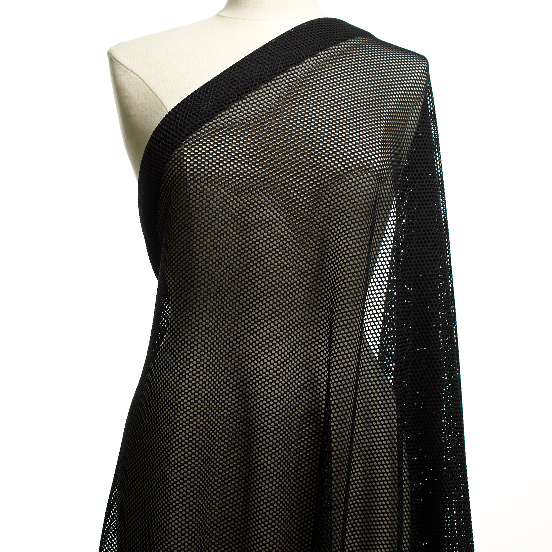 Mesh, Misto Viscosa, Stretch, Raven Black
