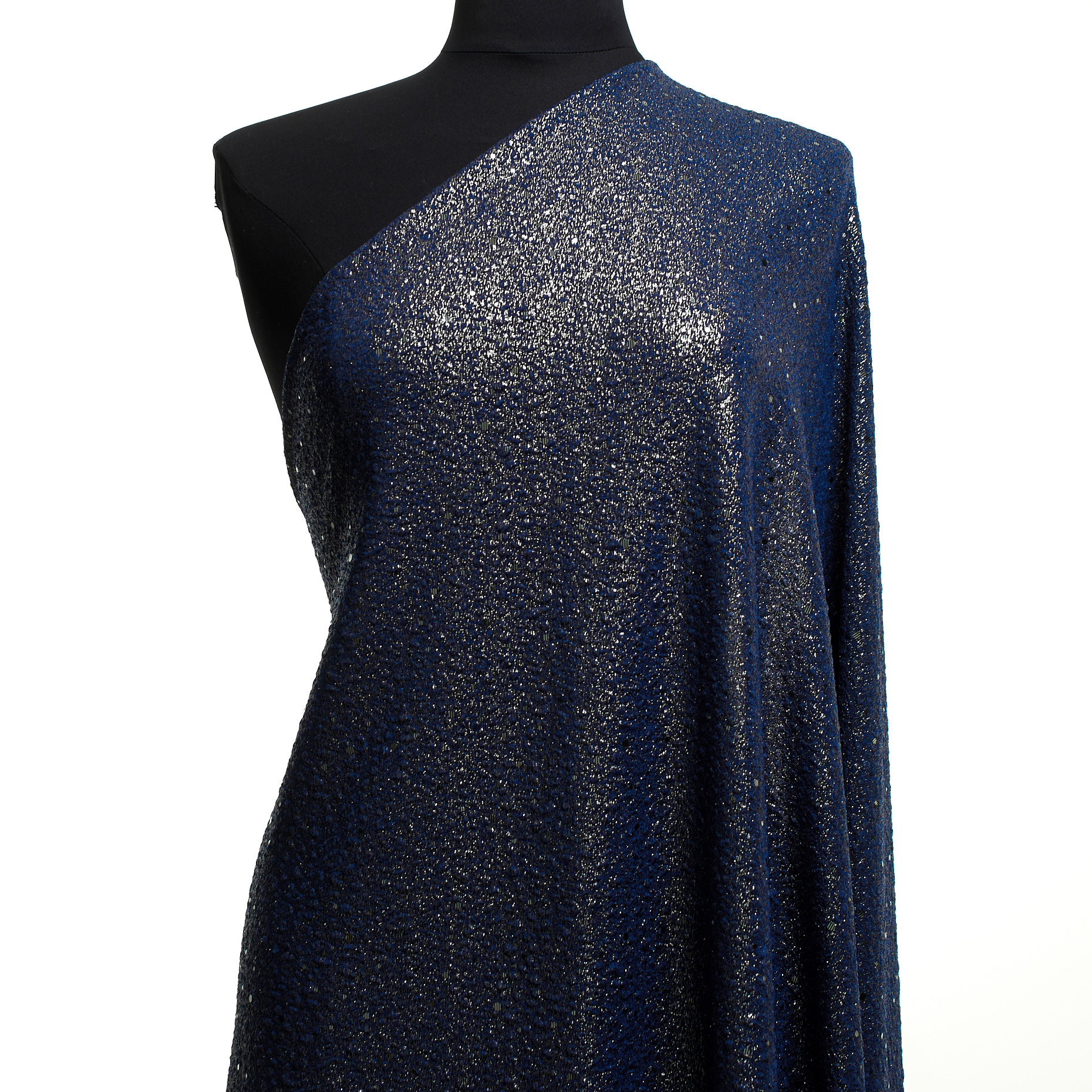 Jersey, Lentejuelas, Reluciente, Black Iris&Silver