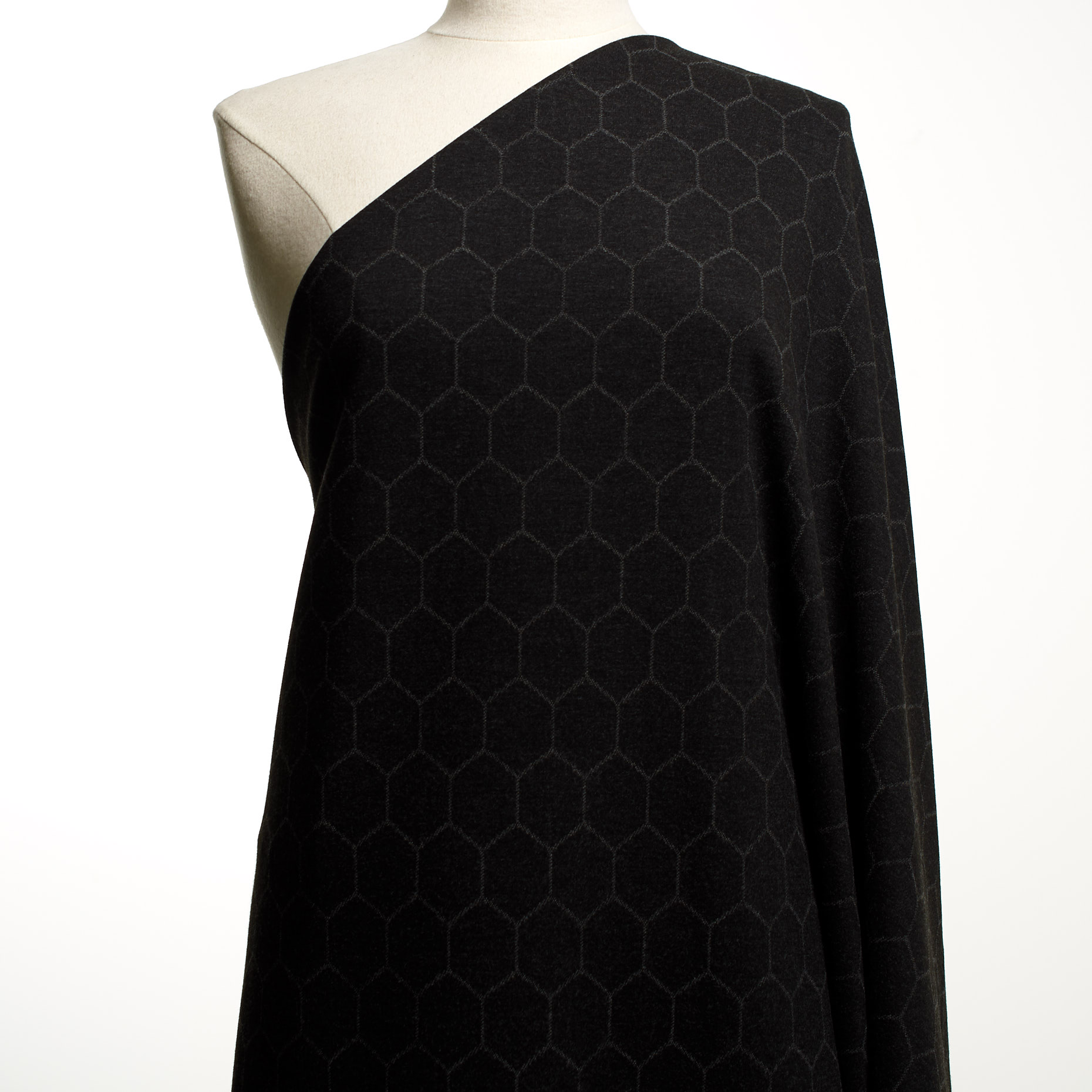Jersey, Jacquard, Viscose, Anthracite