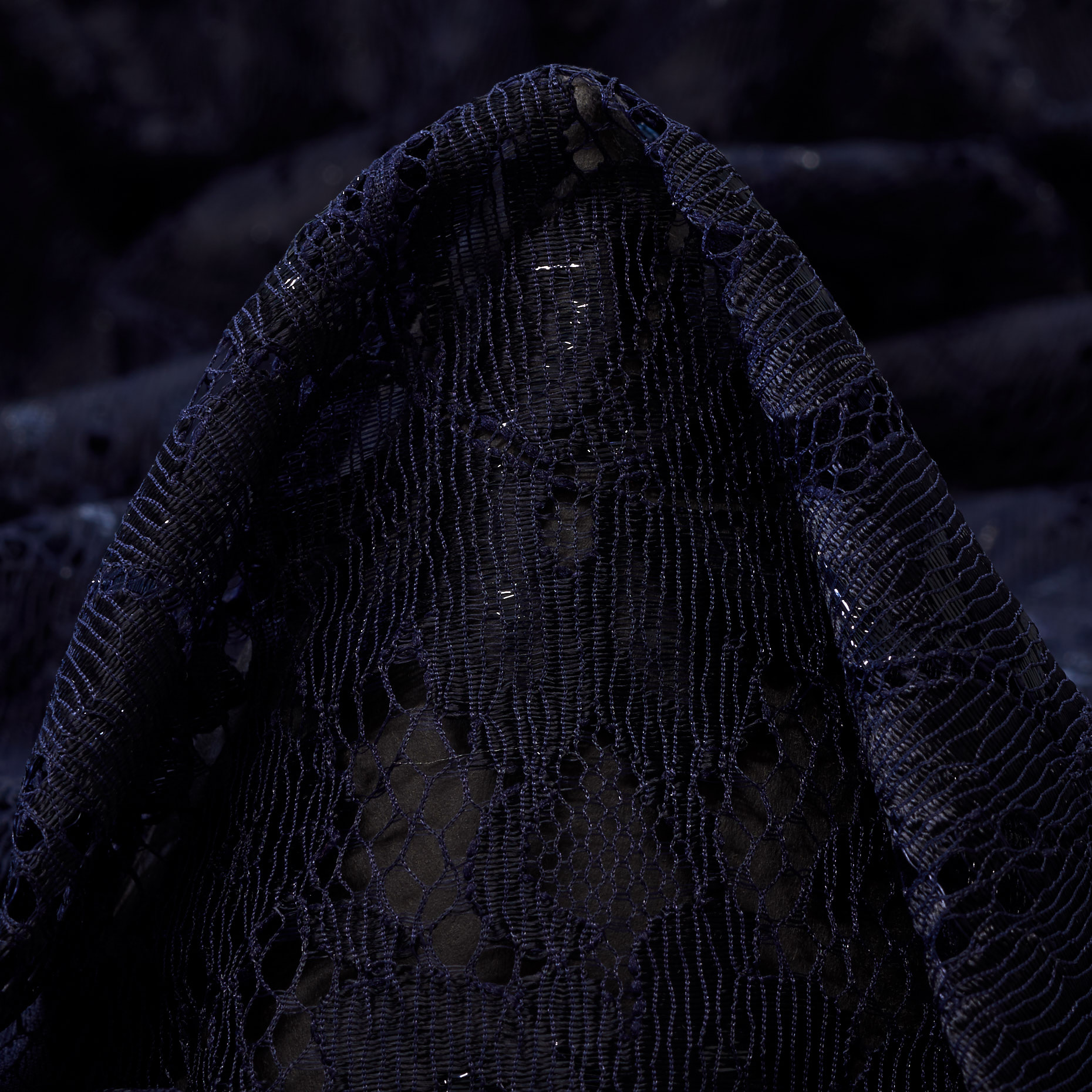 Dentelle, Ramié, Métallique, Night Sky