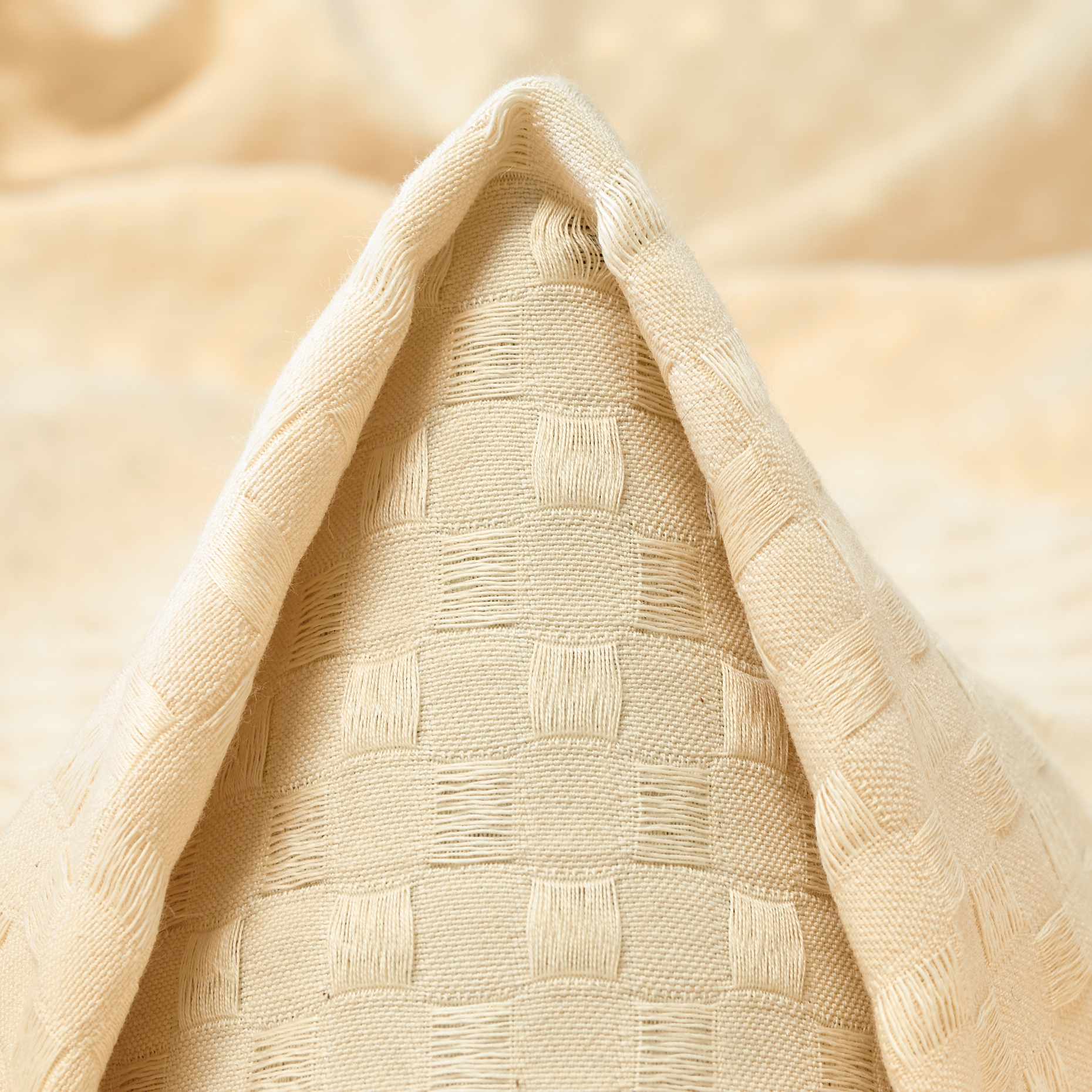 Jacquard, Algodón, Antique White
