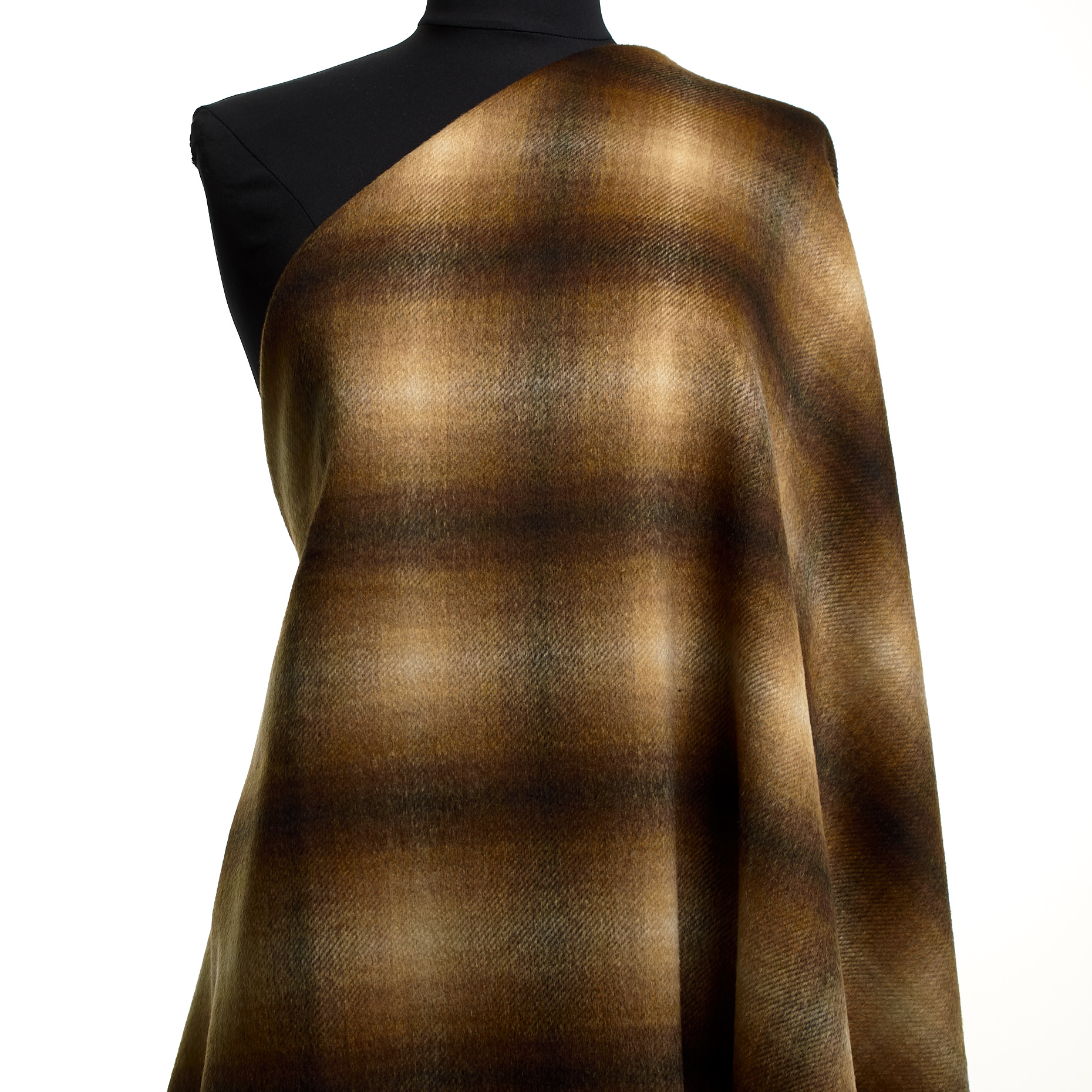 Wool Blend, Brushed, Tobacco Brown
