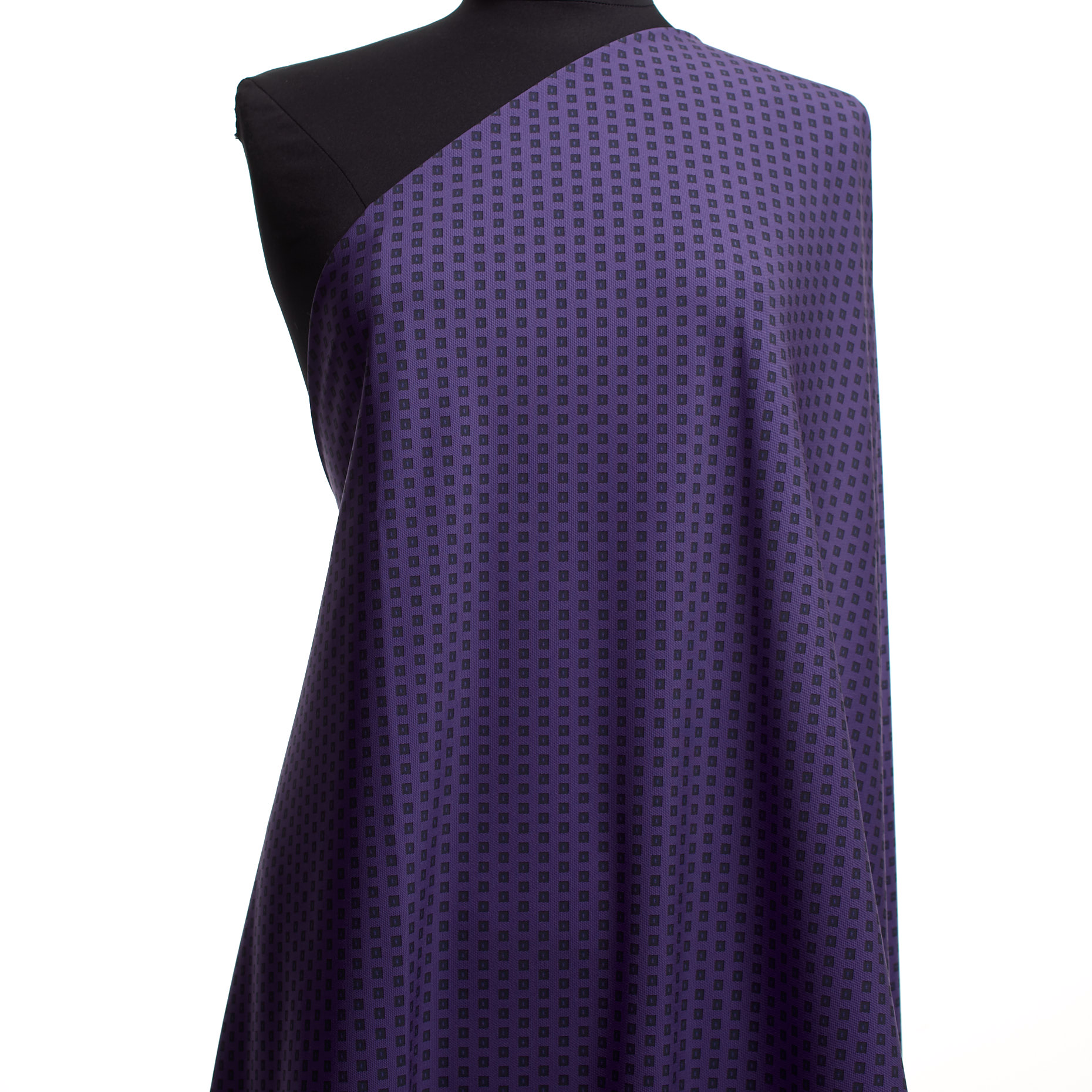 TECHNO JERSEY, PRINTED, HIGH ELASTICITY, DAHLIA PURPLE