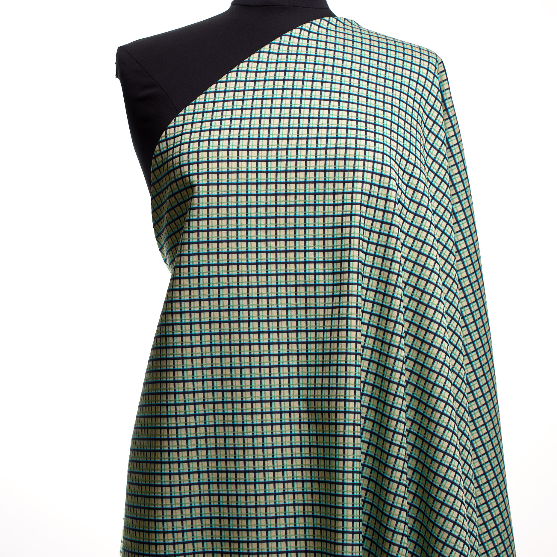 Jacquard, Cotton, Elastic, Almond&Cadmium