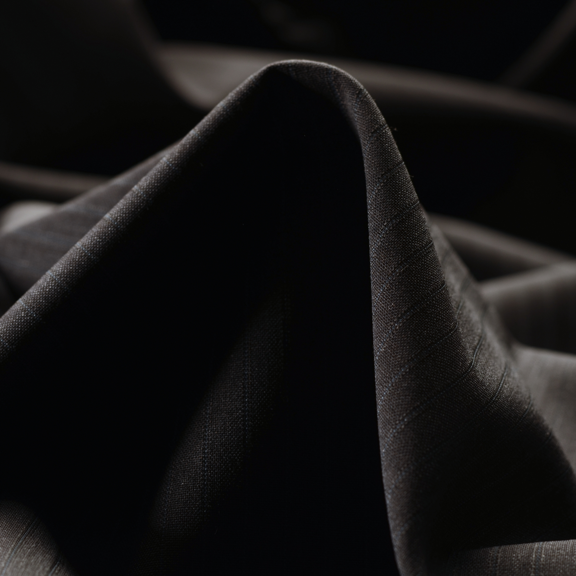 COOL WOOL, VIRGIN WOOL, STRIPES, HOT FUDGE&BLUE INDIGO