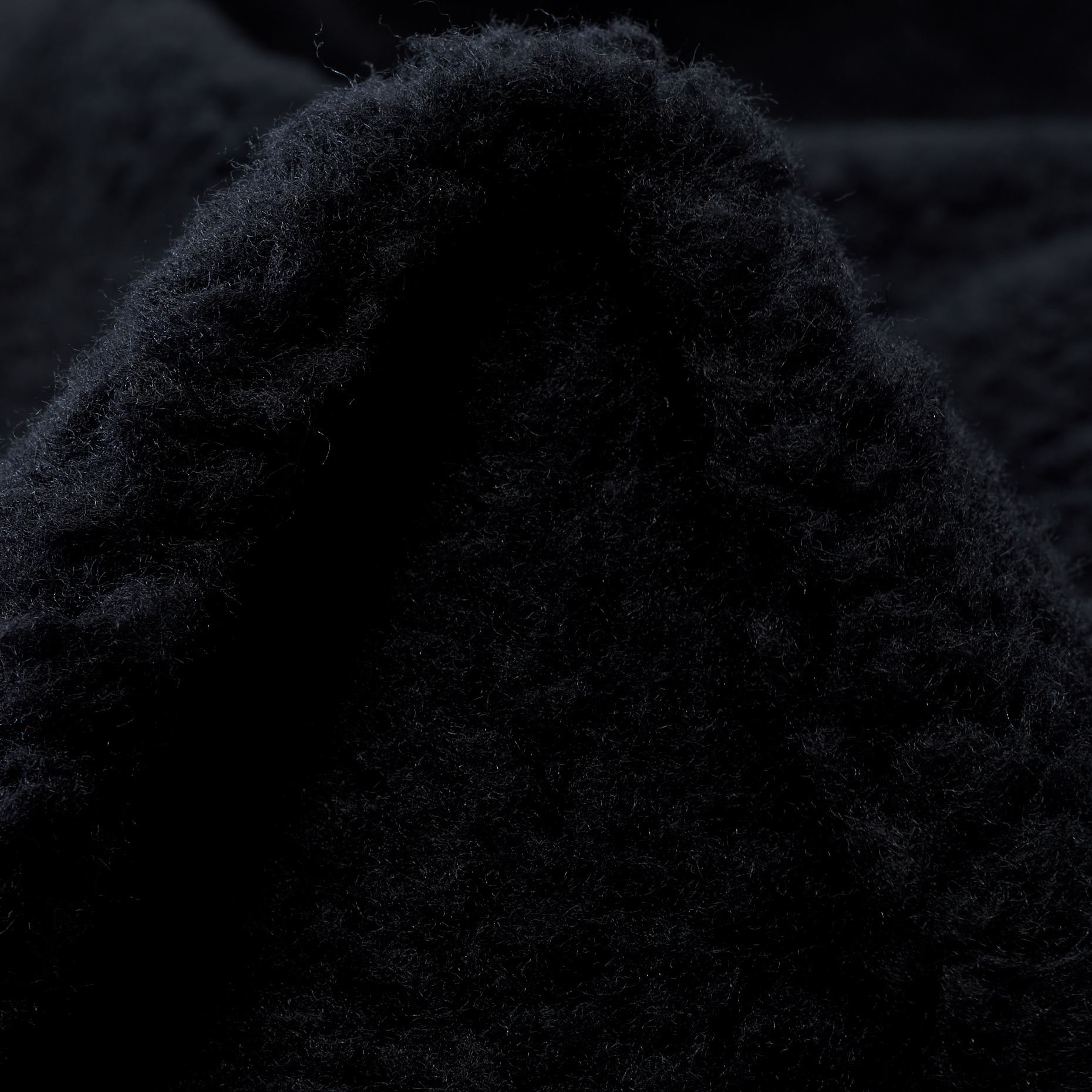 TEDDY, WOOL BLEND, JET BLACK (F000046495)