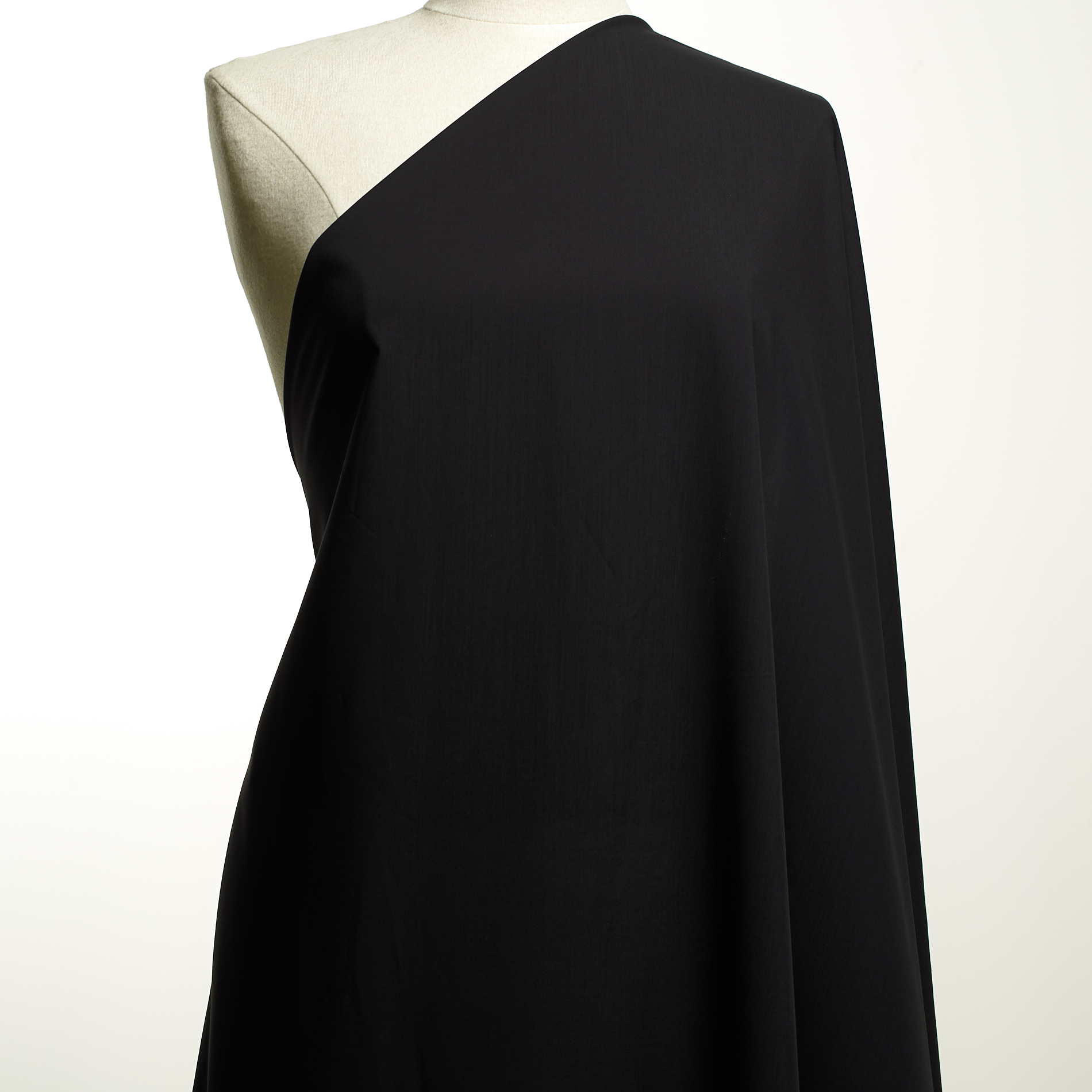 Poliviscose, Poplin, Raven Black