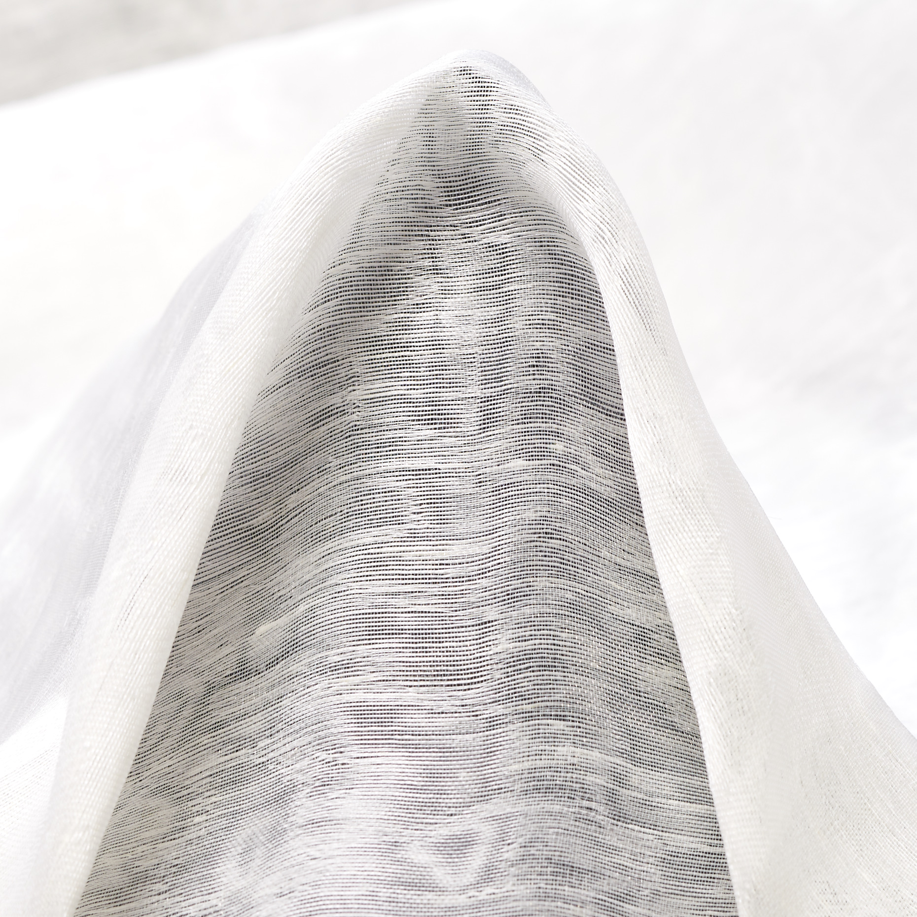 ORGANZA, LINEN, BRILLIANT WHITE