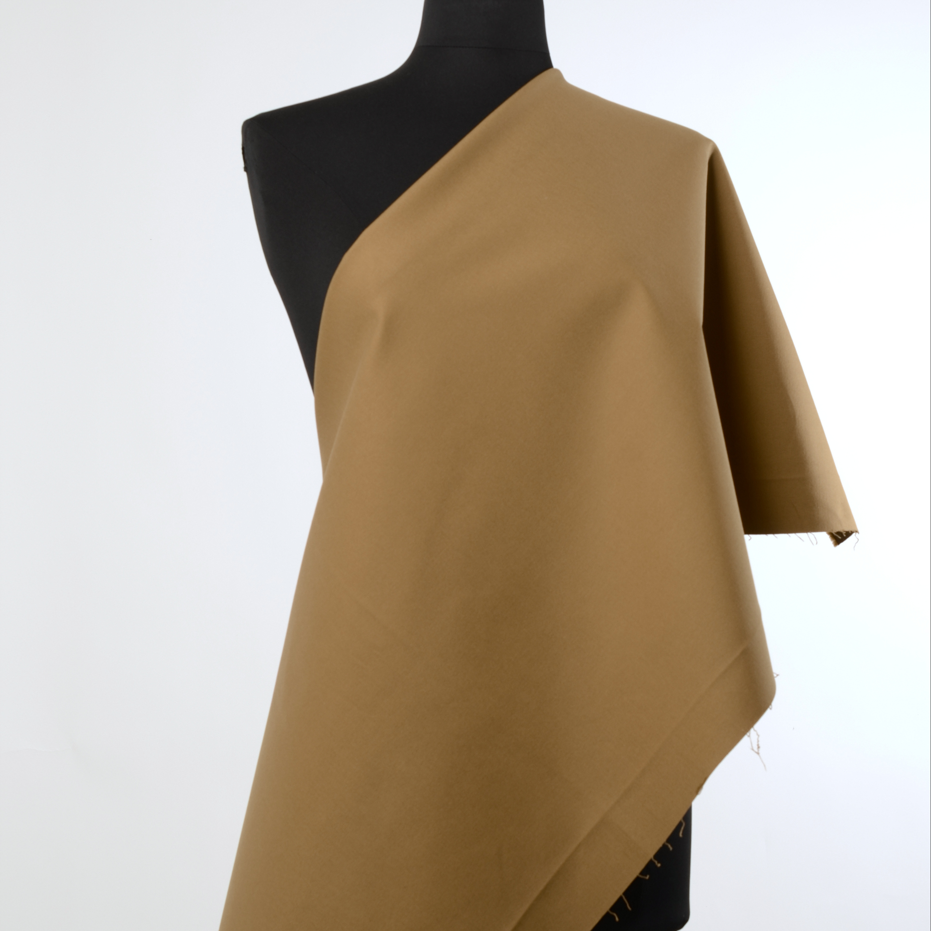 Twill, Cotone, Stretch, Pecan Brown