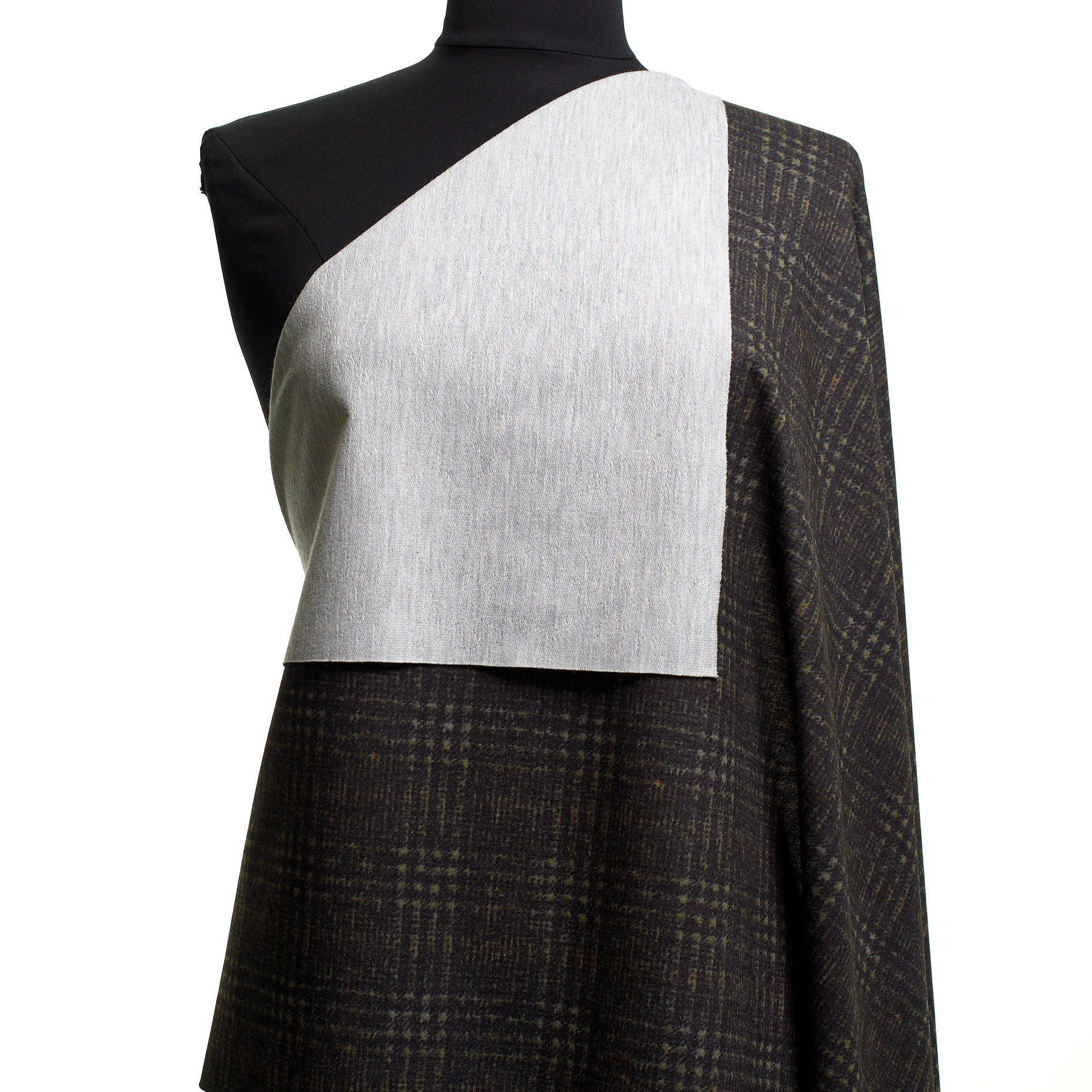Jersey, Misto Cotone, Stampato, Covert Green