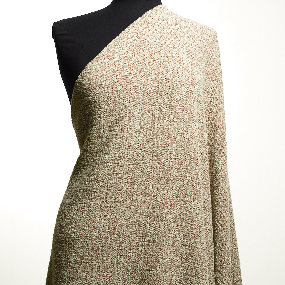 Bouclé, Baumwolle Mix, Irish Cream