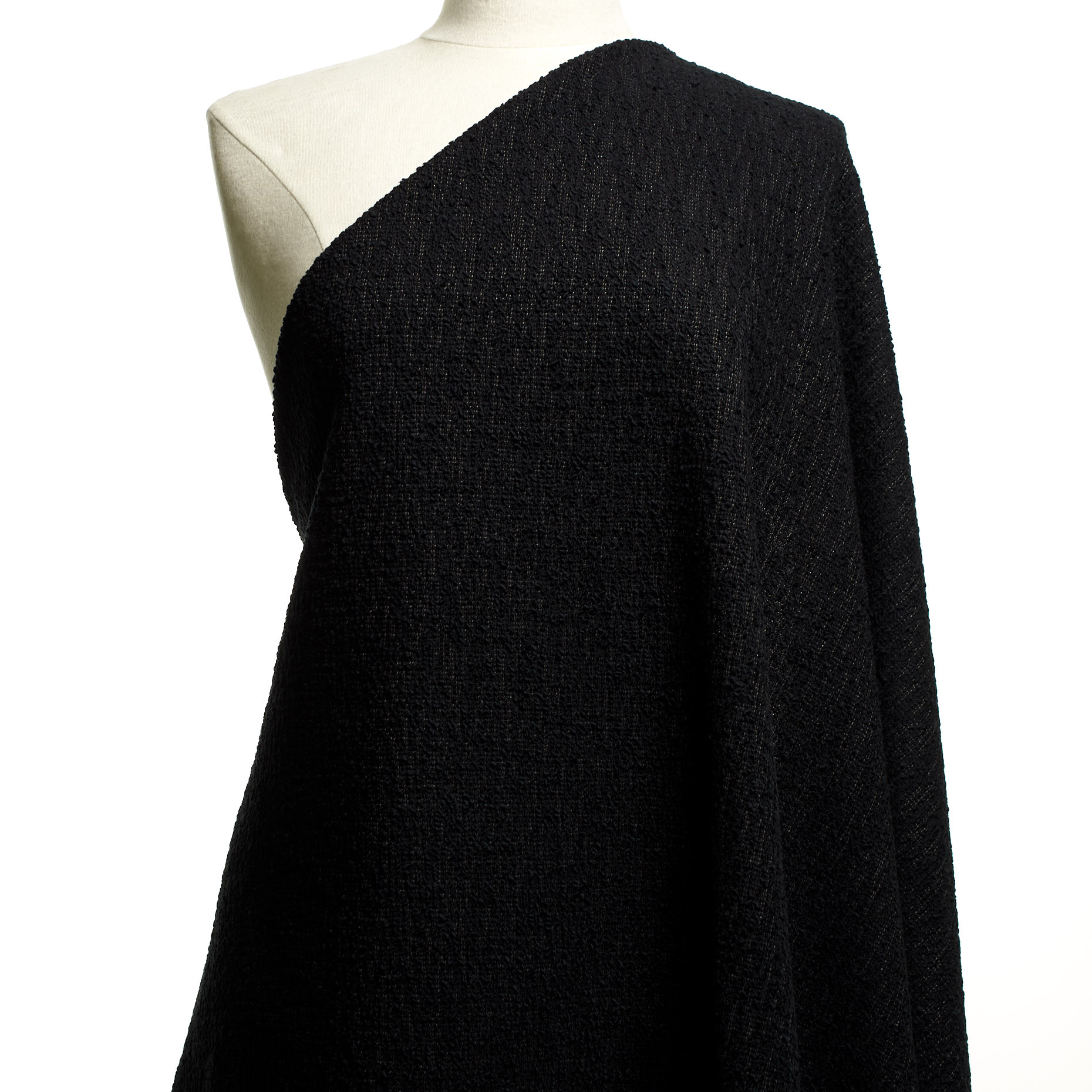 Jersey, Cotton Blend, Lurex, Black Sand&Paloma