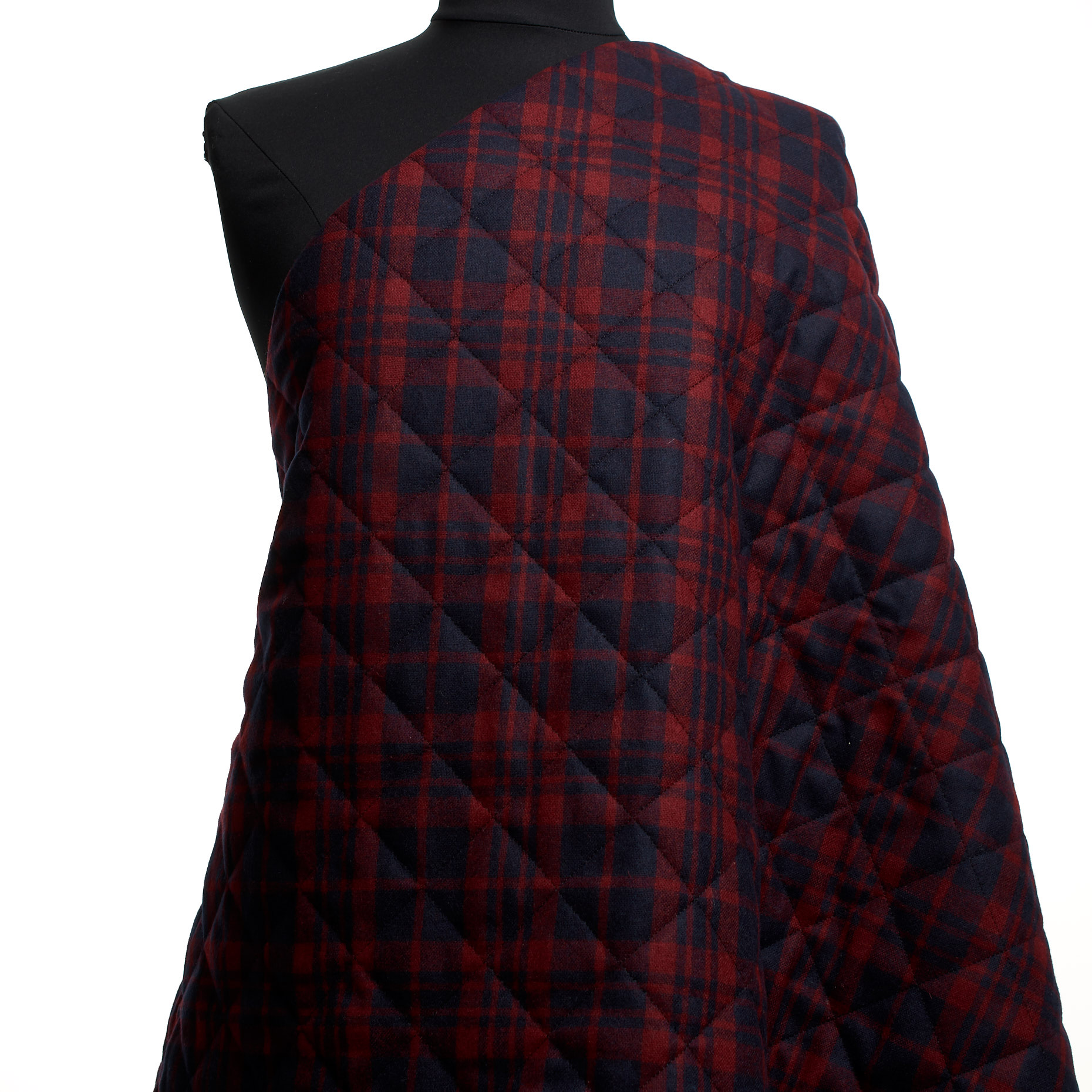 Acolchado, Wool, Cuadro, Savvy Red&Parisian Night