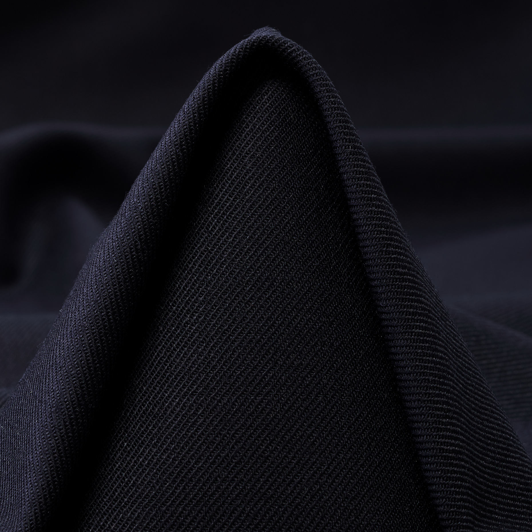 Twill, Schurwolle, Melange, Raven Black