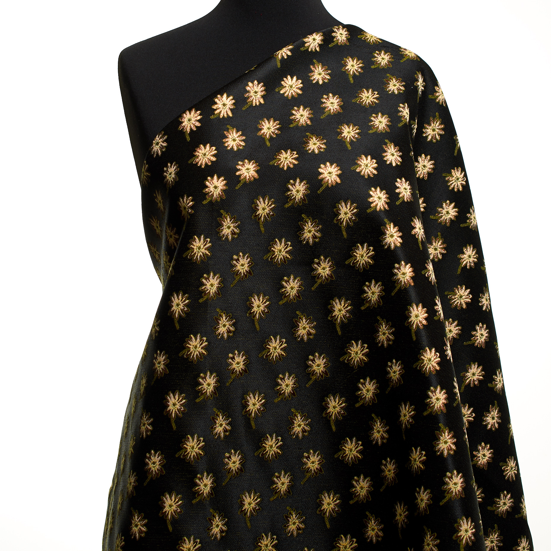 Jacquard, Floreale, Floreale, Antique White&Jet Black