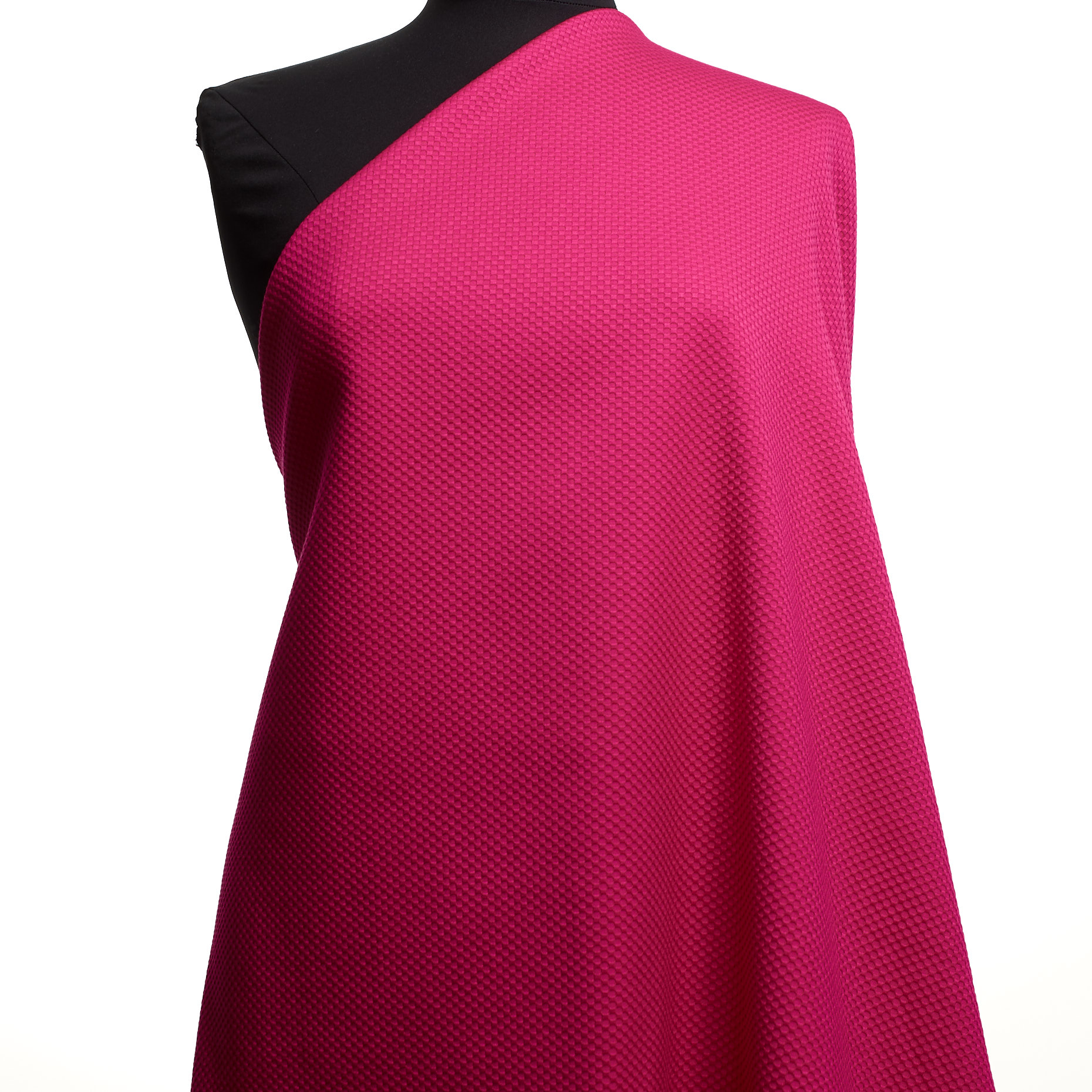 Baumwolle, Microstruktur, Elastik, Fuchsia Rose