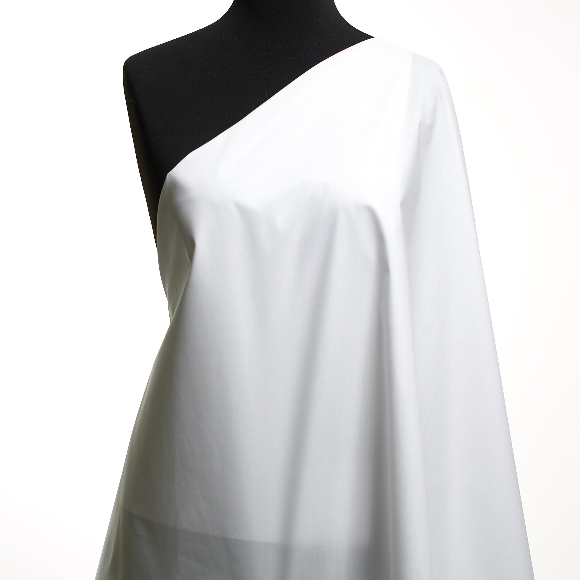 POPLIN, COTTON, BRILLIANT WHITE