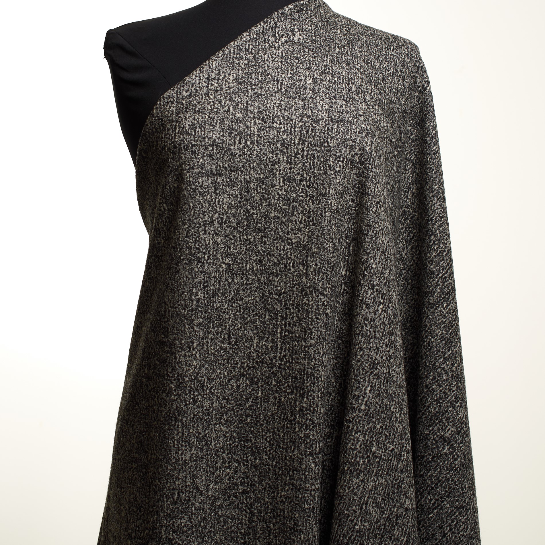 BOUCLÉ, WOOL, MELANGE, GRAPHITE&BLACK