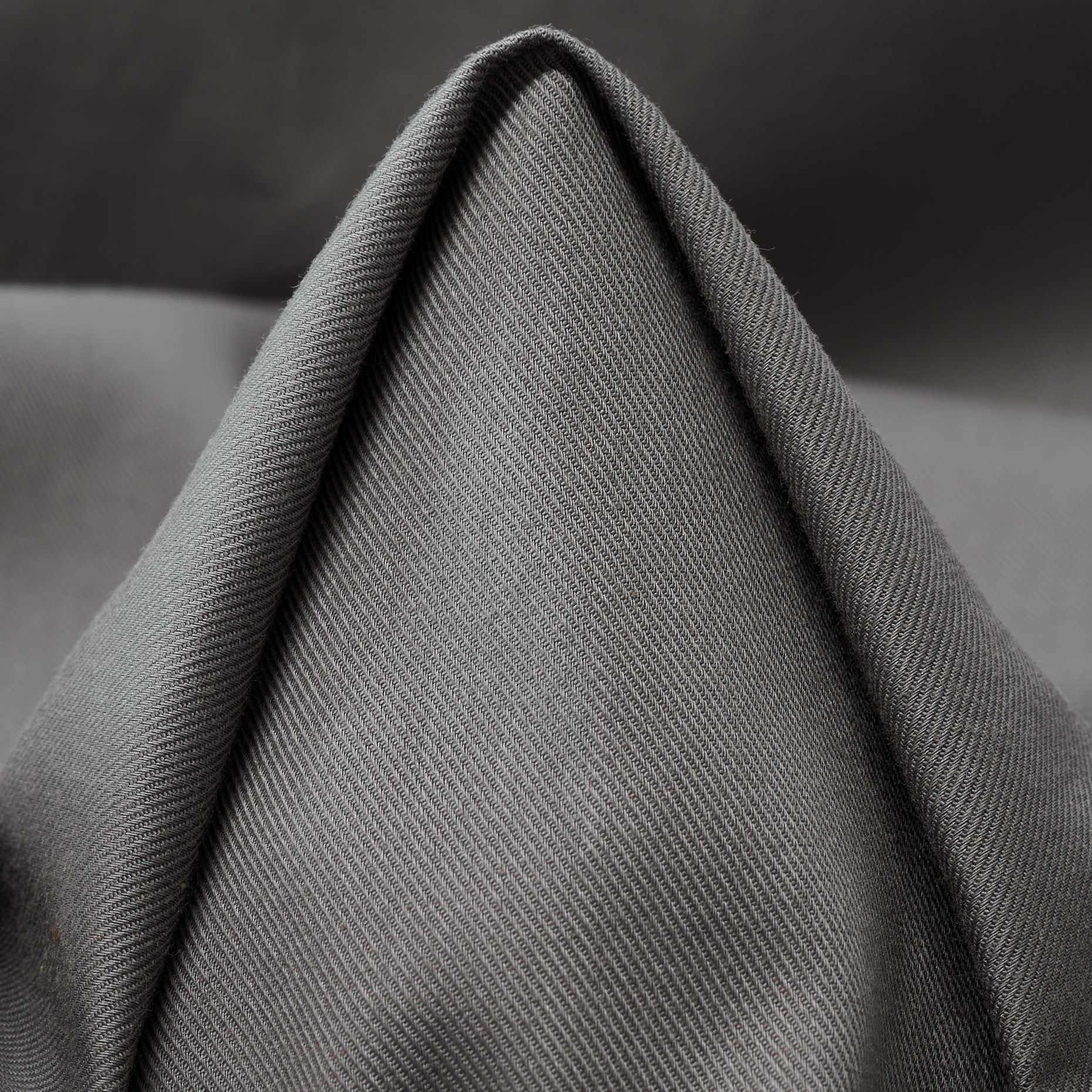 Twill, Cotton, Ghost Gray