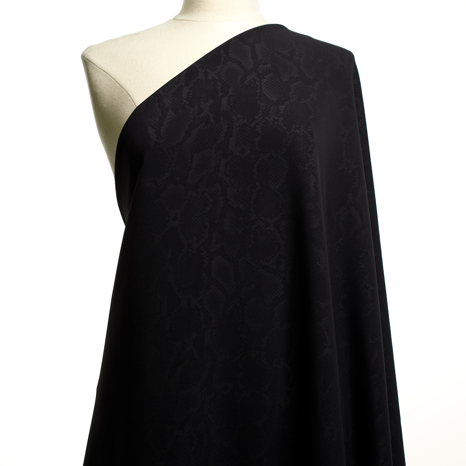 Techno Stretch, Animalier, Alta Elasticità,  Jet Black