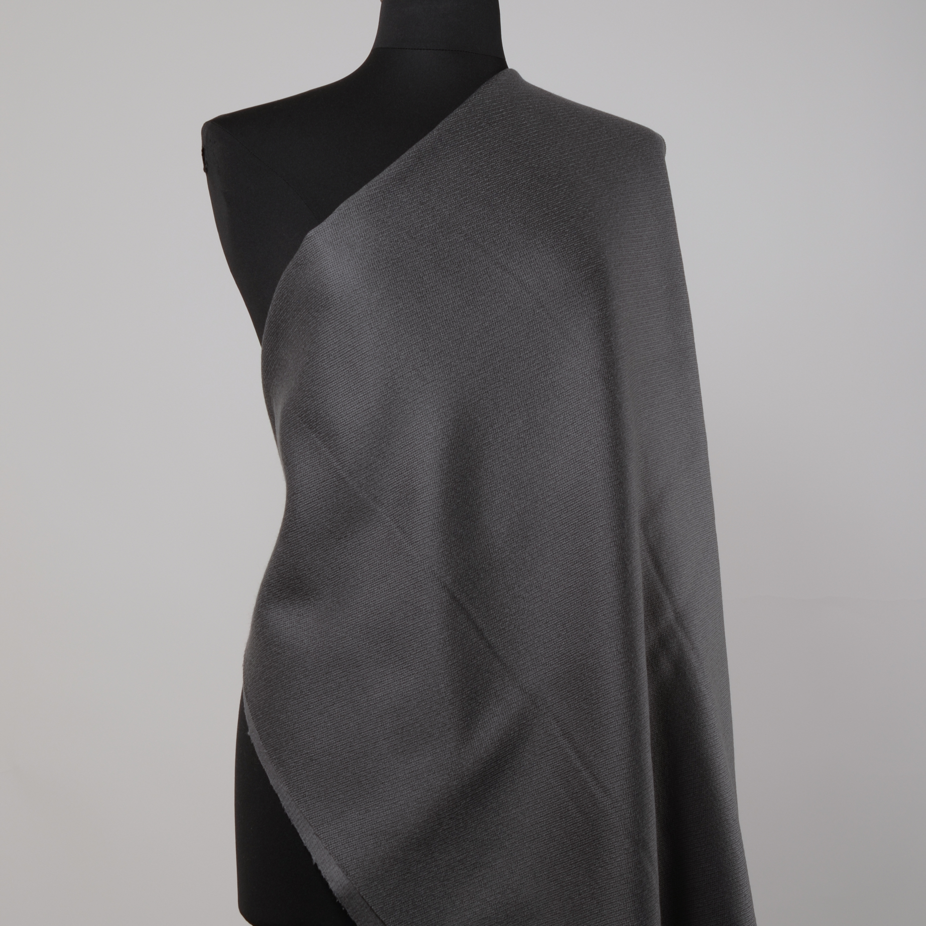 Sergé, Laine Vierge, Steel Gray