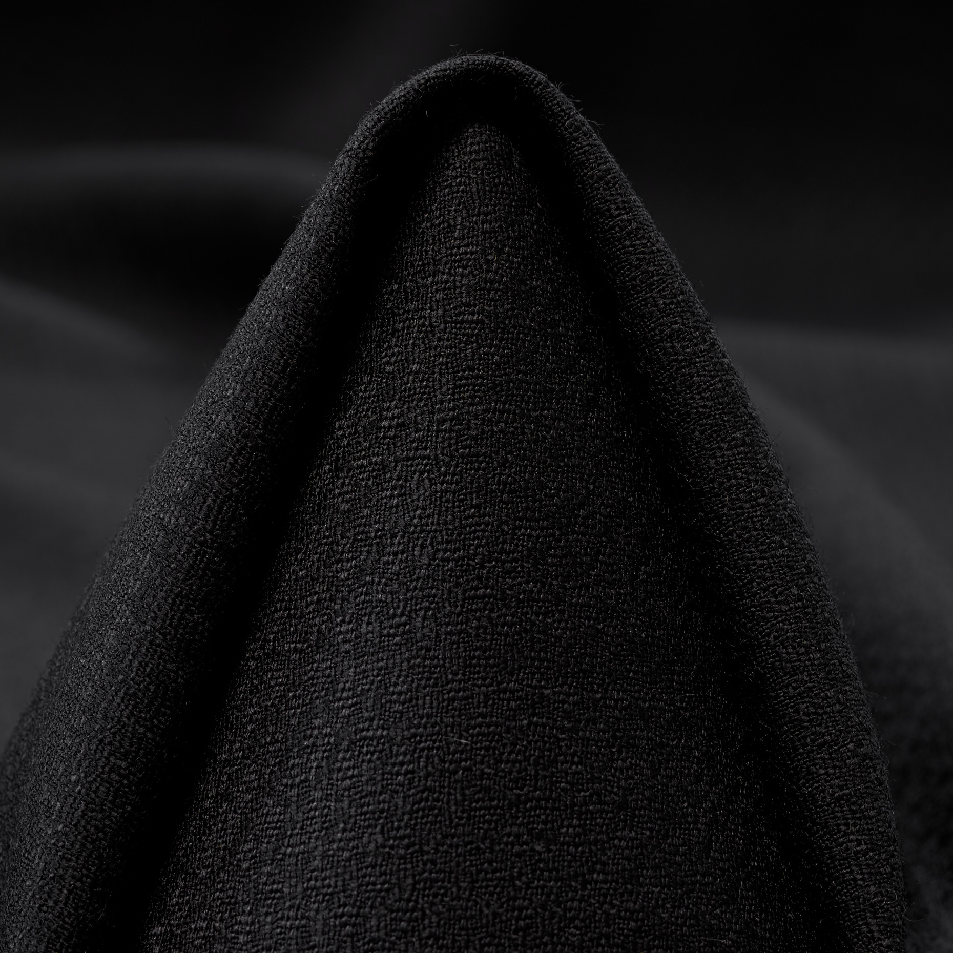 COOL WOOL, VIRGIN WOOL, MICRO STRUCTURE, JET BLACK
