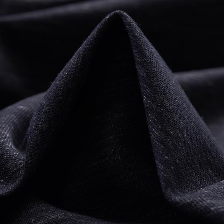 Double, Jersey, Wolle Leinen, Midnight Blue