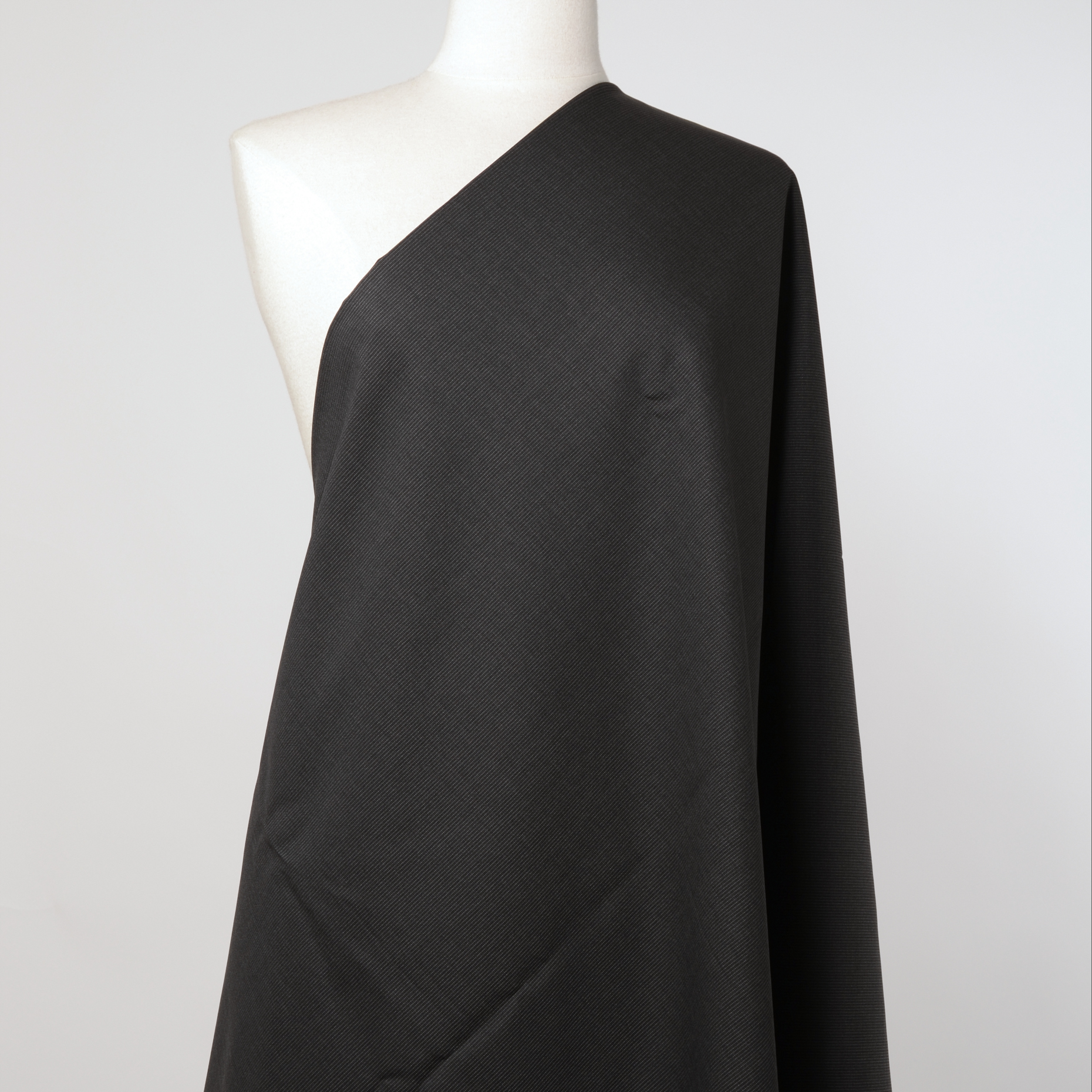 Cool Wool, Streifen, Nadelstreifen, Black Sand