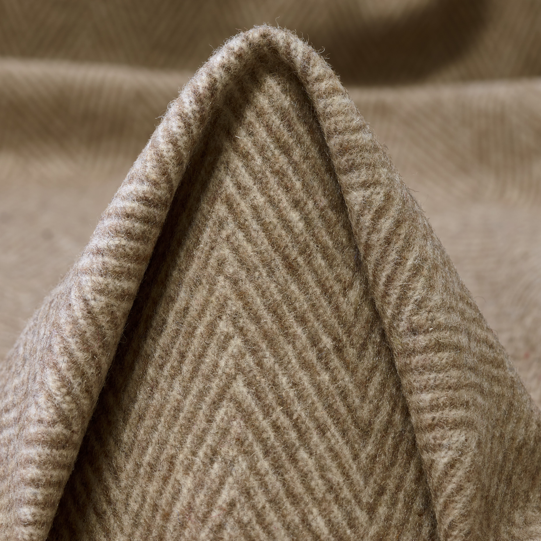 Chevron, Laine, Light Taupe