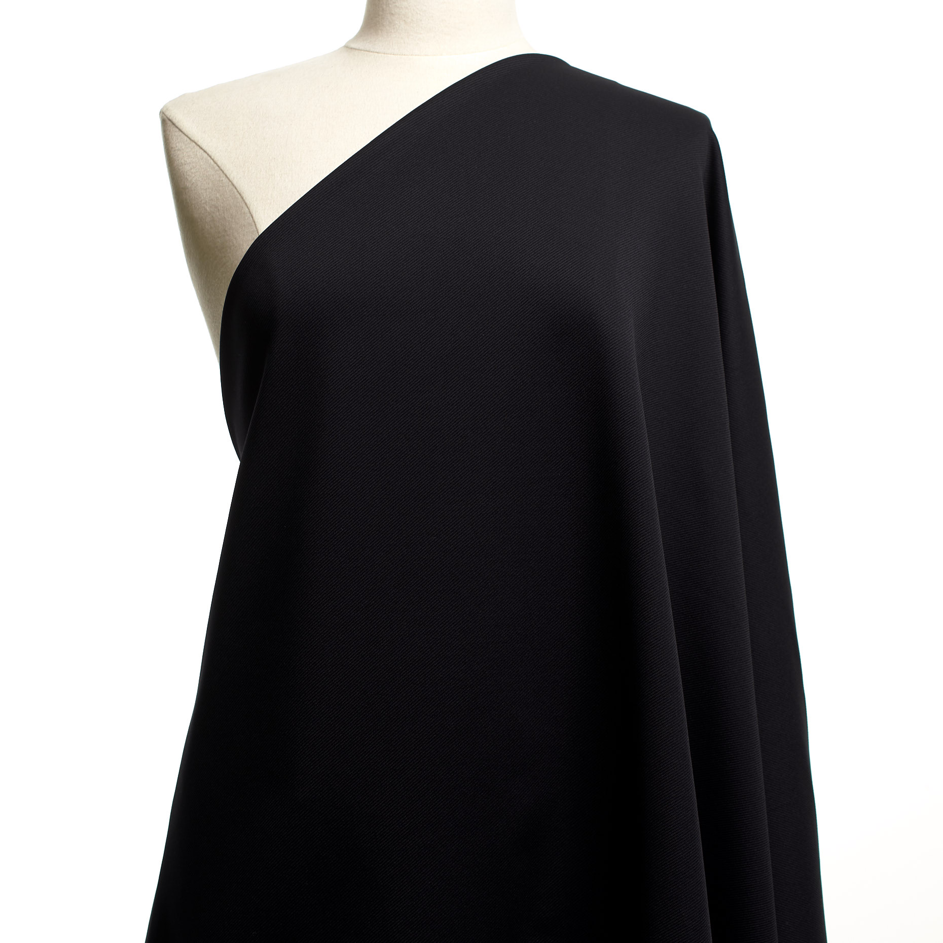 Double, Jersey, Elastik, Jet Black