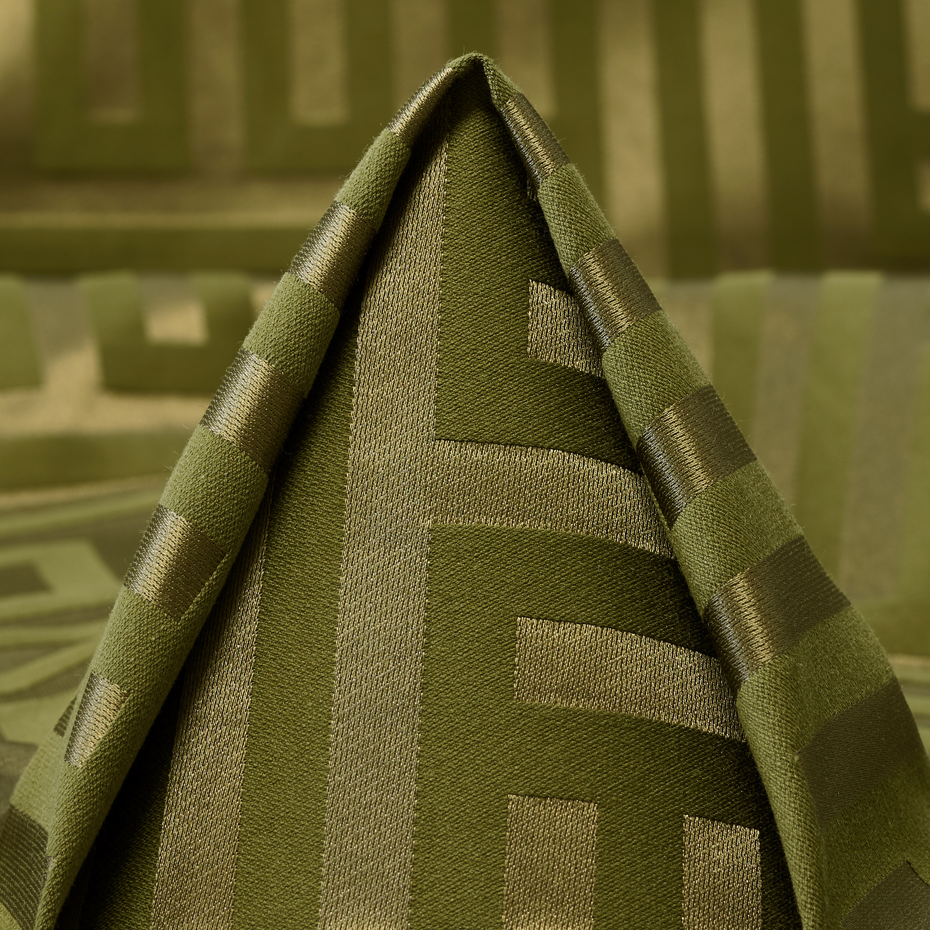 JACQUARD, COTTON, SILK, AVOCADO (F000053698)