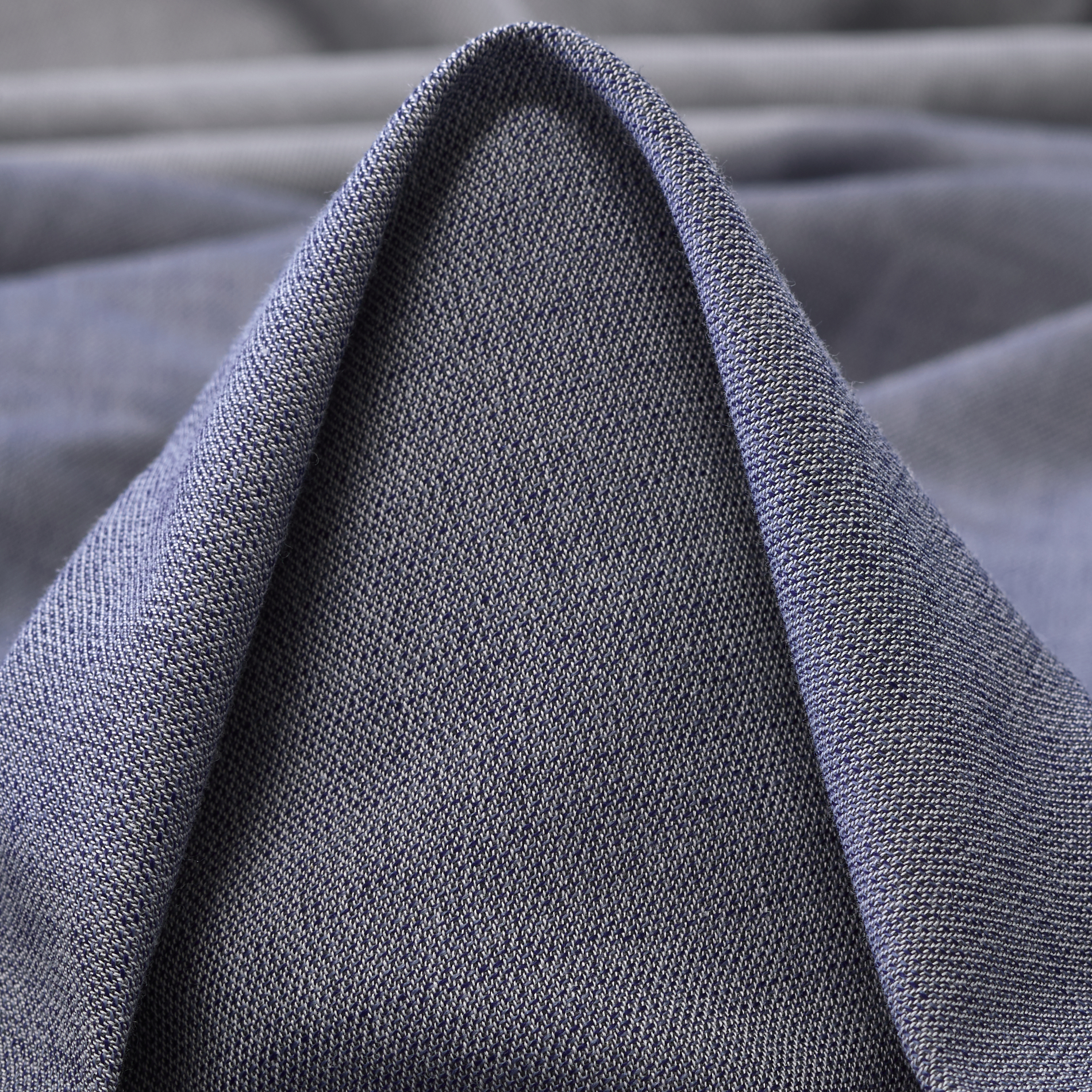 Laine Légère, Coton, Rayé en blocs , Dusty Blue