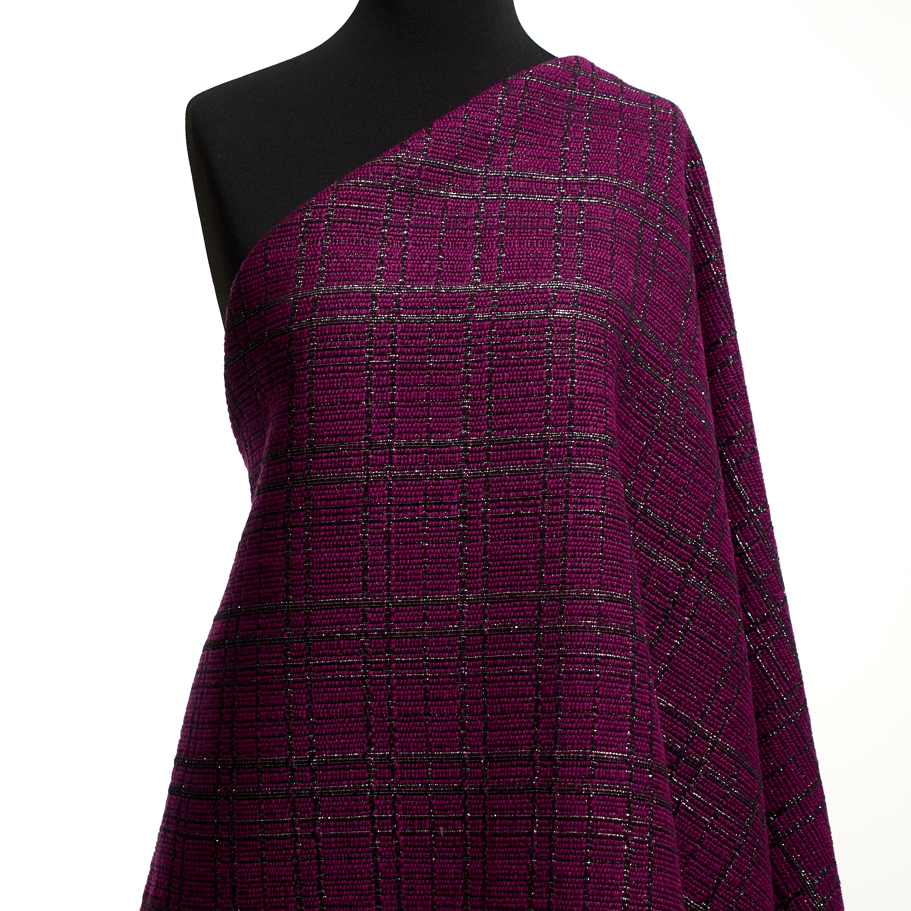 Chanel, Cotton Blend, Lurex, Magenta Haze&Silver