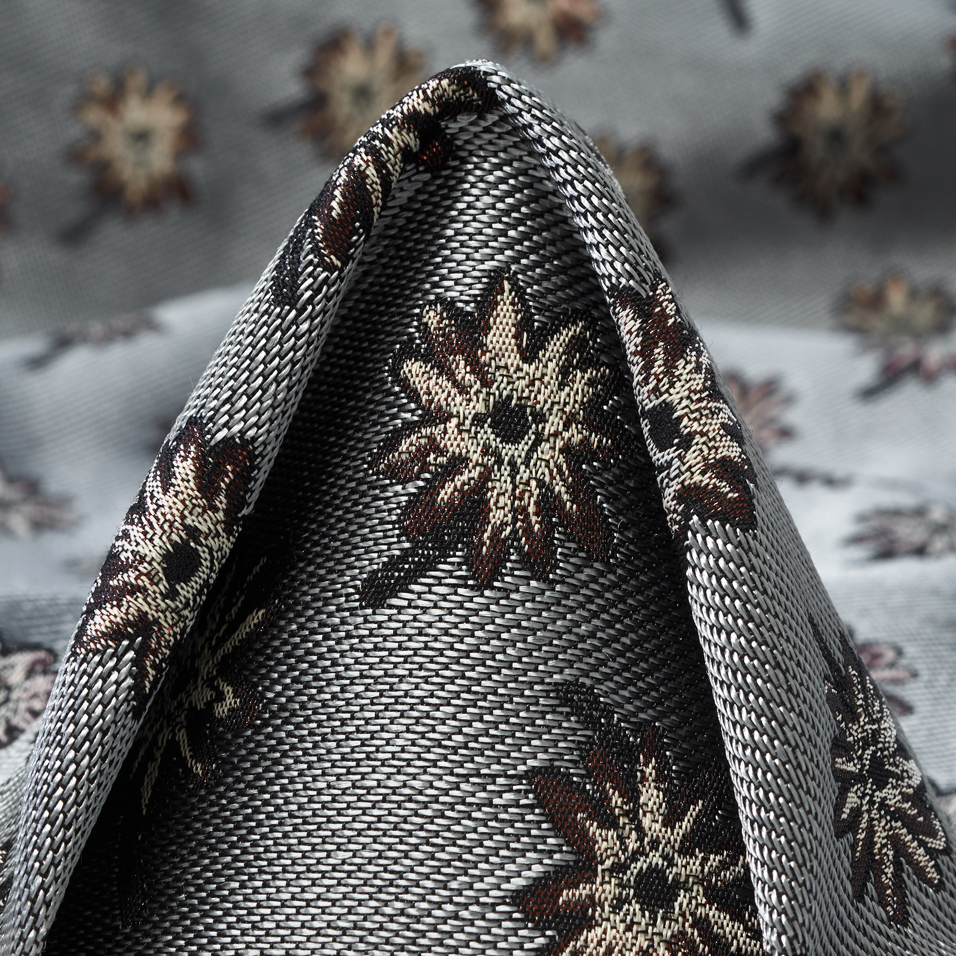 Jacquard, Floreale, Granite Gray&Vapor Blue (P000004830)