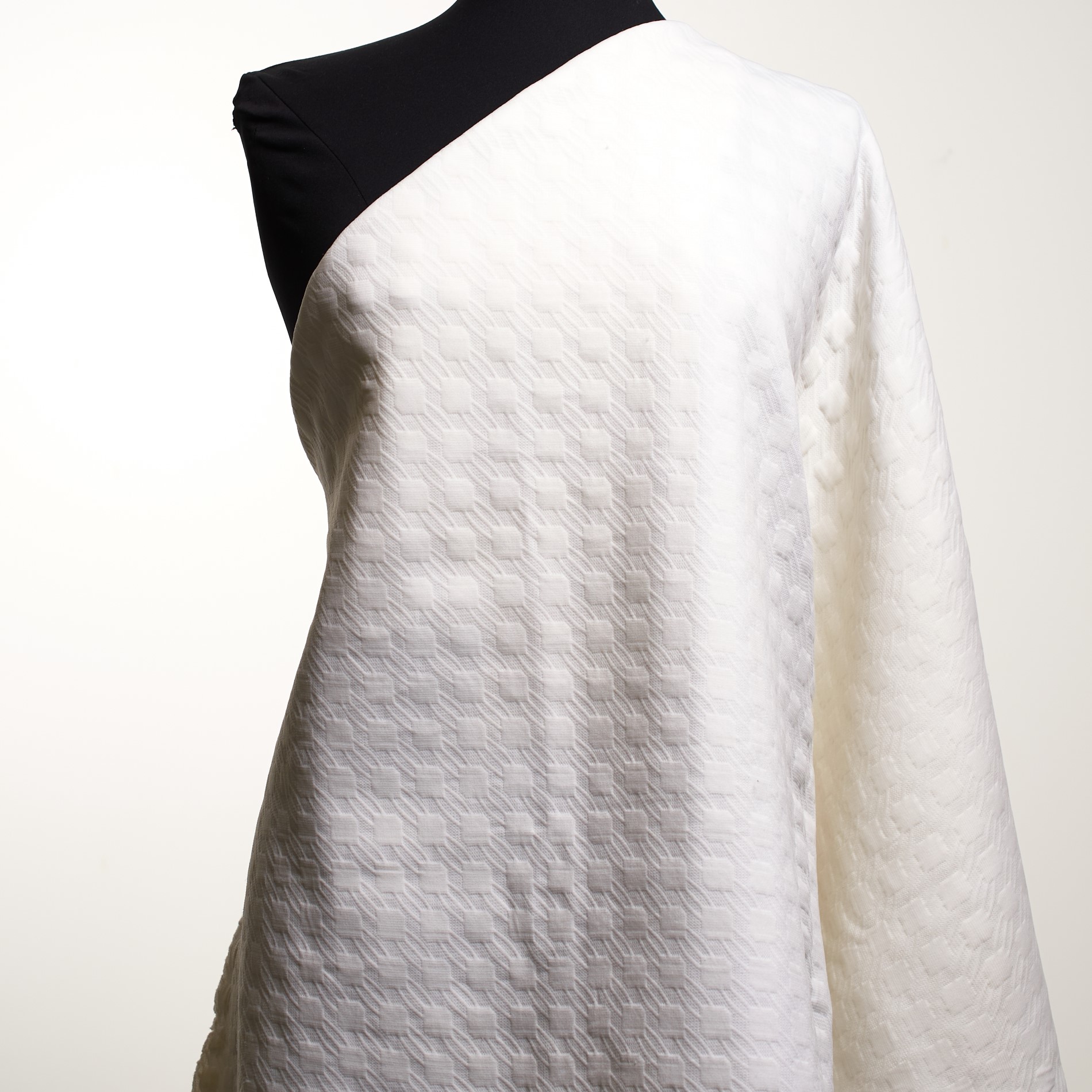 Techno Jersey, Geometrico, Brilliant White