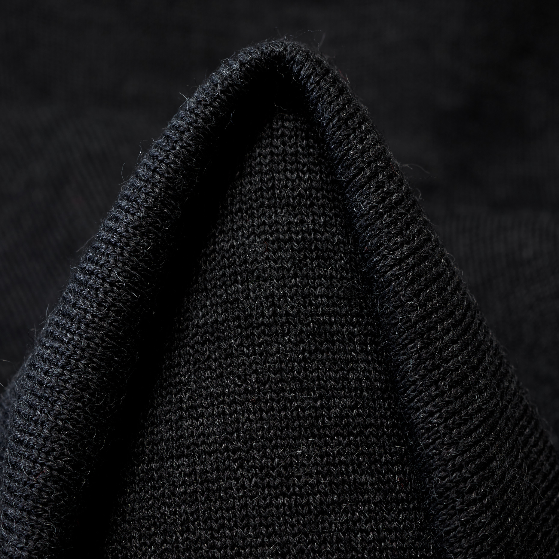 Jersey, Mieszanka wełny, Melange, Blackened Pearl