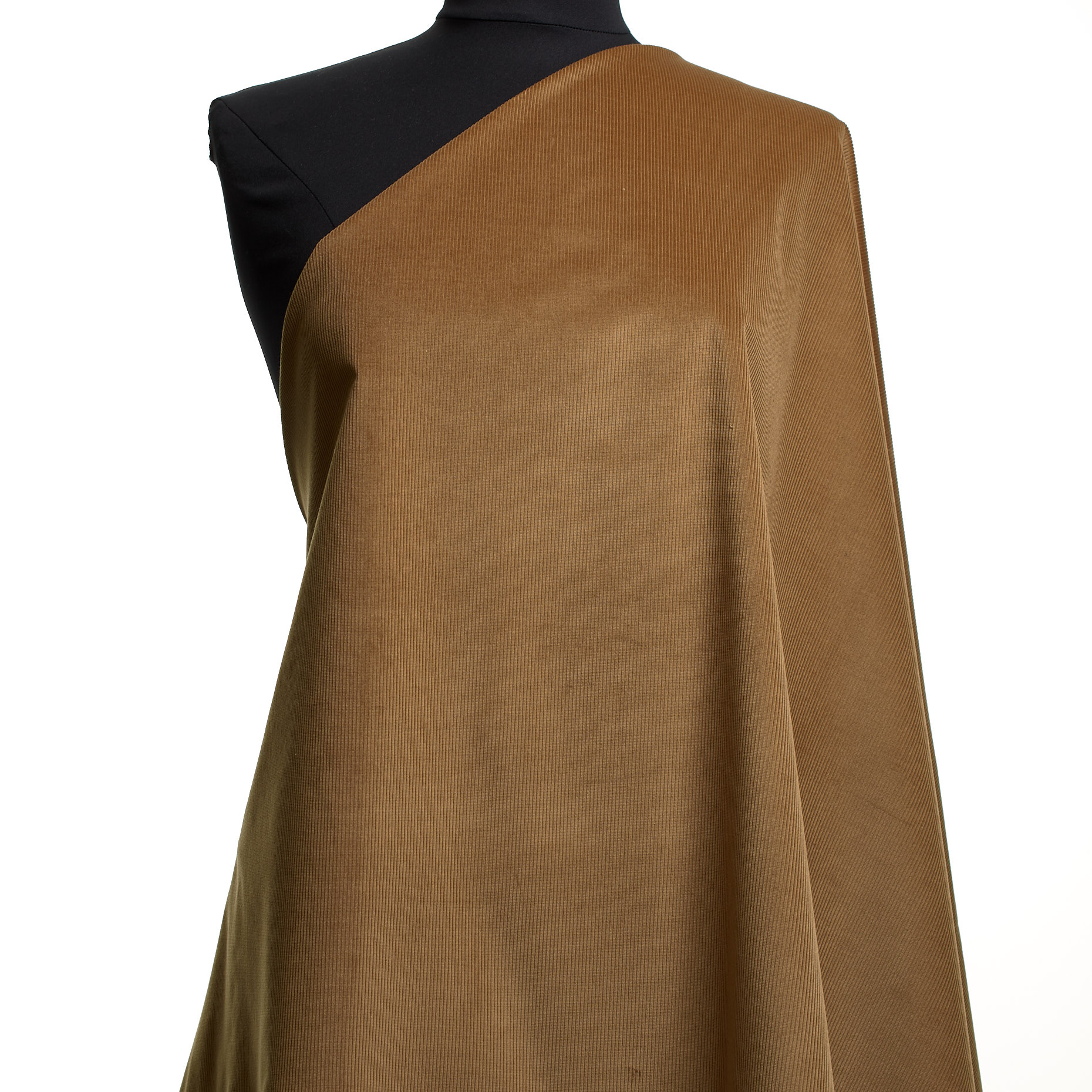 Velluto a Coste, Cotone, Stretch, Tobacco Brown