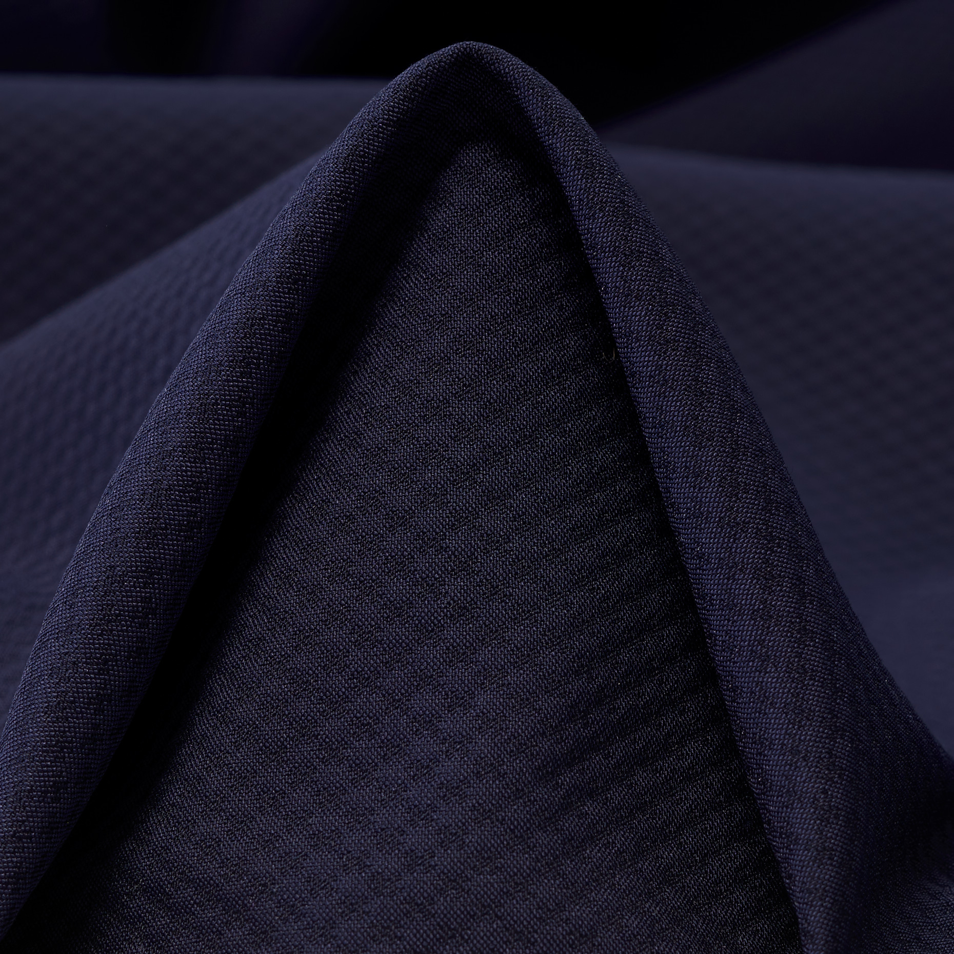 Хлопок, Стрейч, Мелкий Рисунок, Dark Sapphire