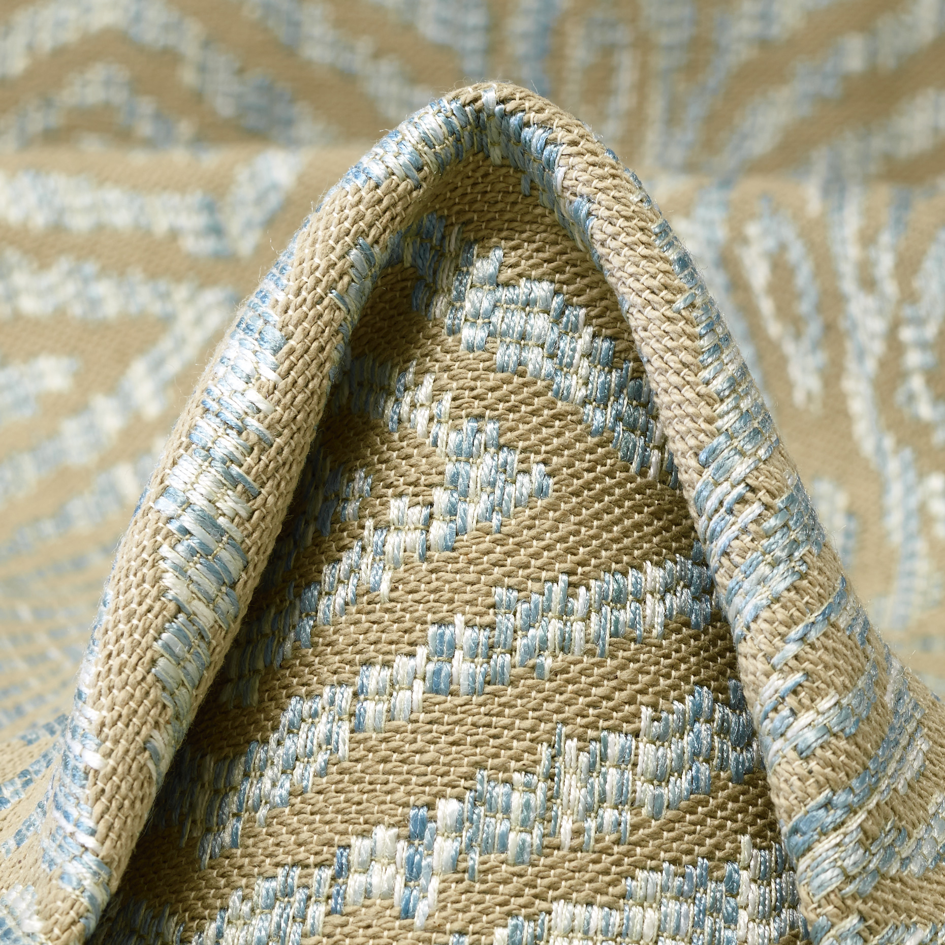 JACQUARD, COTTON, LINEN BLEND, BROWN RICE&PLEIN AIR