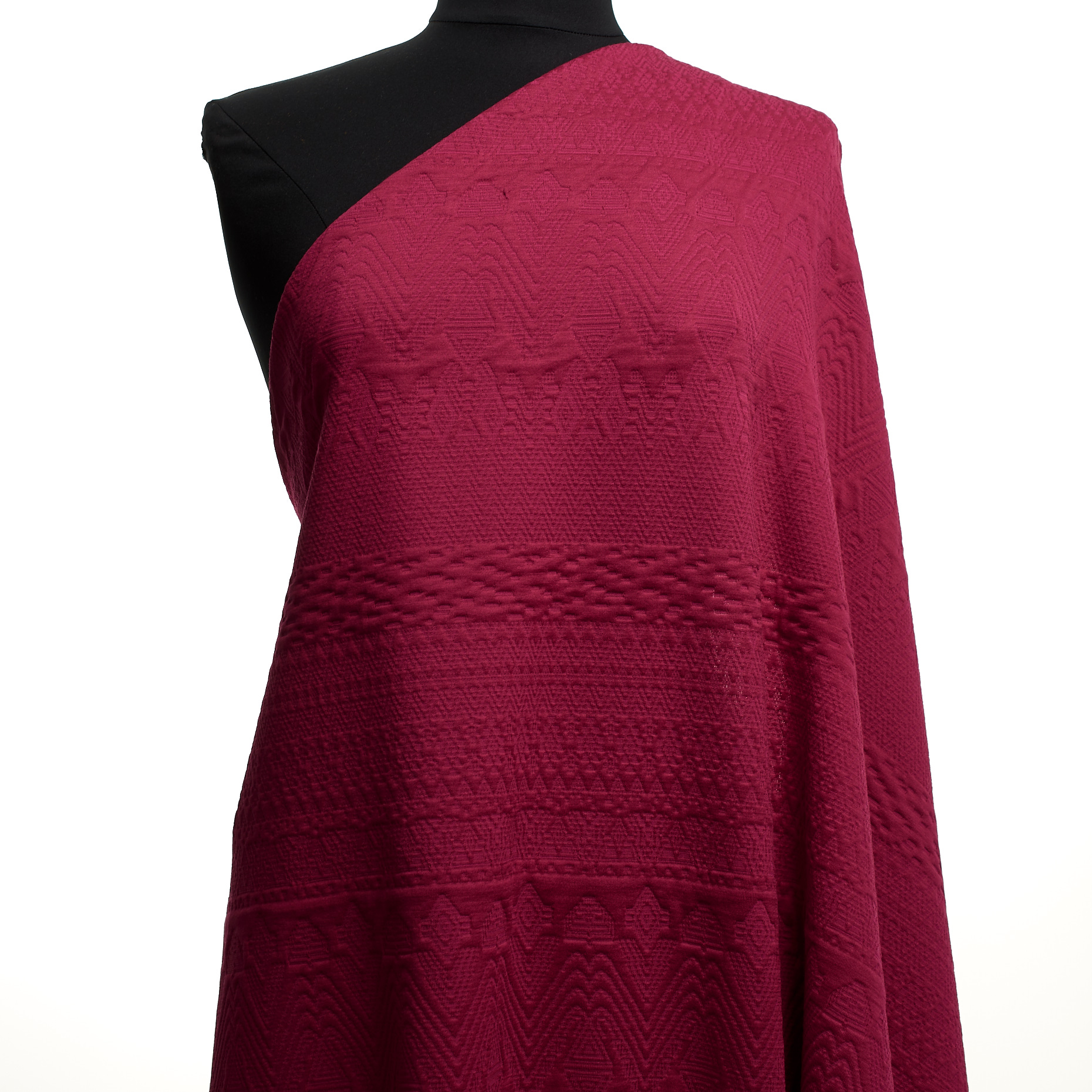 Jersey, Jacquard, Raspberry
