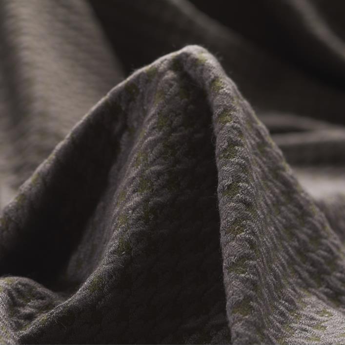 JERSEY, JACQUARD, HOUNDSTOOTH, MAUVE&OLIVE