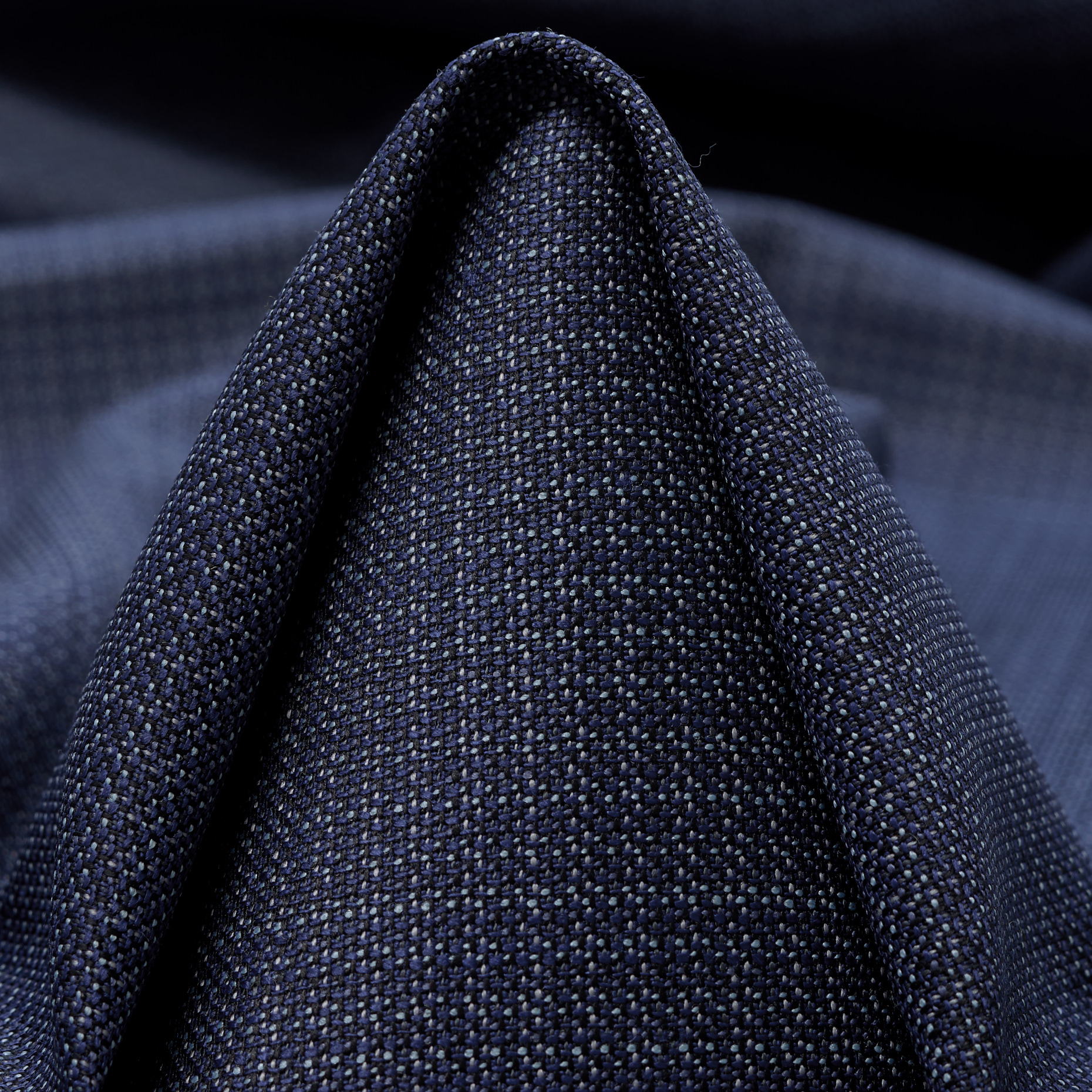 Тонкая Шерсть, Шерсть Виргинская, Мелкий Рисунок, Blue Indigo