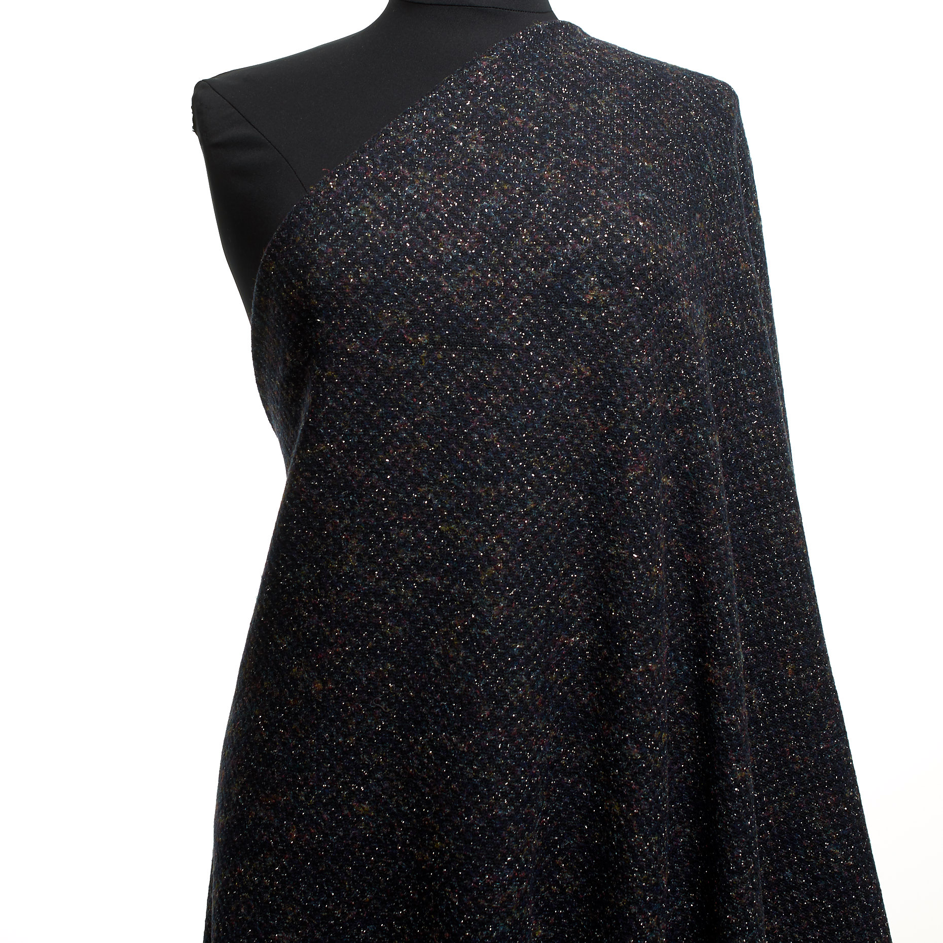 Jersey, Cotton, Lurex, Jet Black&Silver