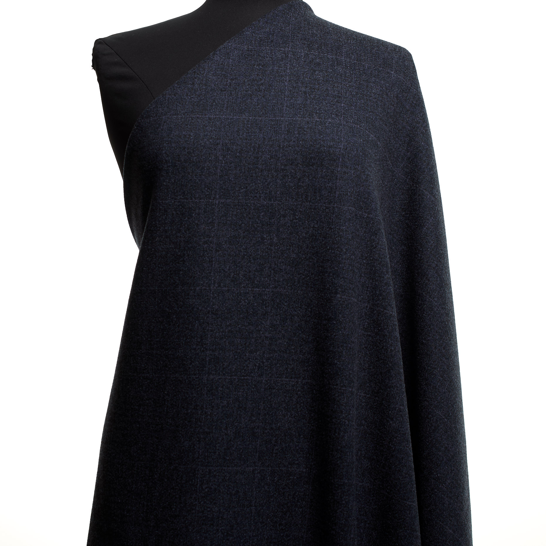 Jersey, Jacquard, Karo, Midnight Blue