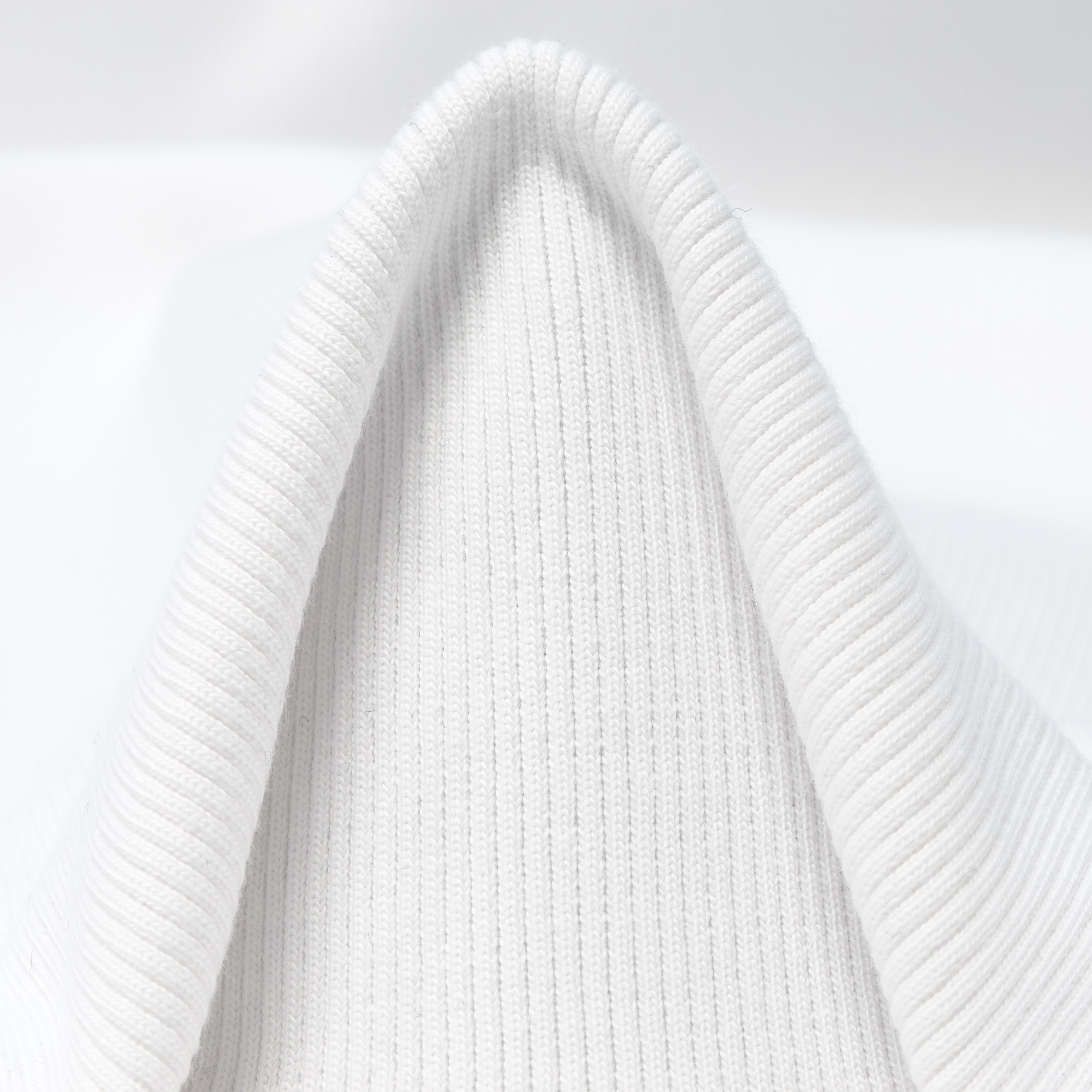 Rippjersey, Baumwolle, Elastik, Brilliant White
