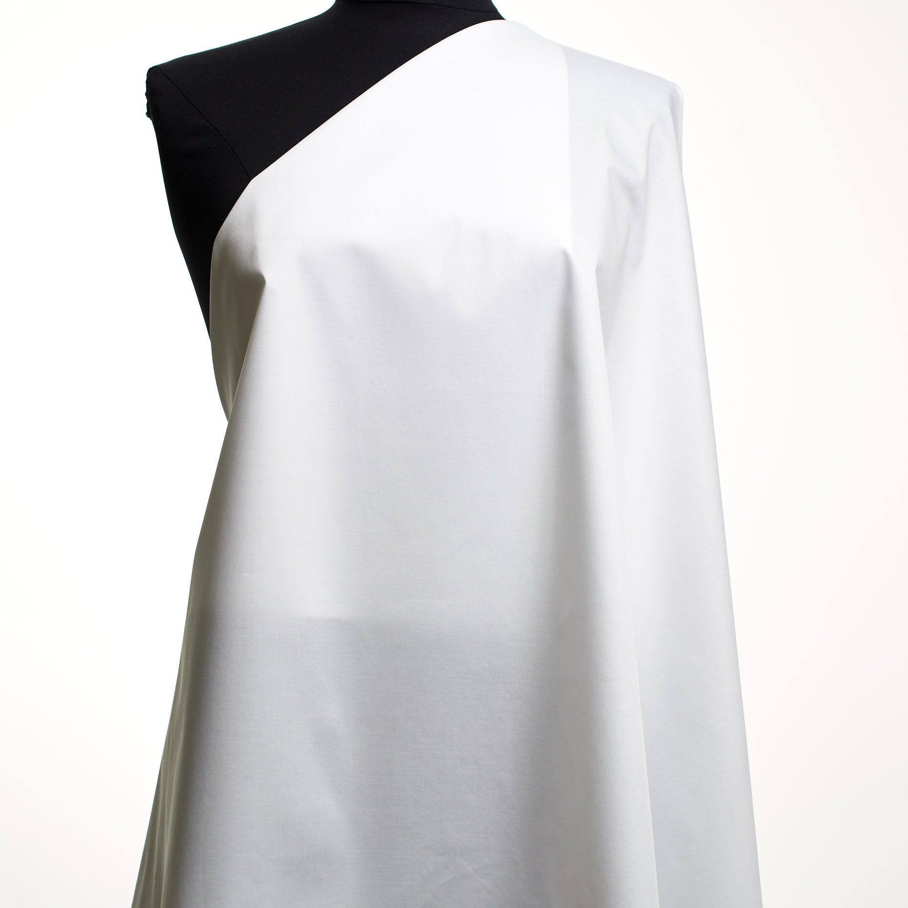 Twill, Cotton, Elastic, Brilliant White