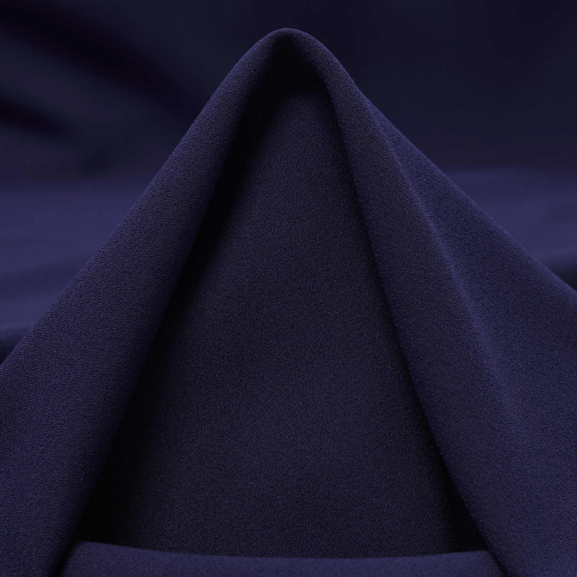 CRÊPE DE CHINE, ELASTIC, NIGHTSHADOW BLUE